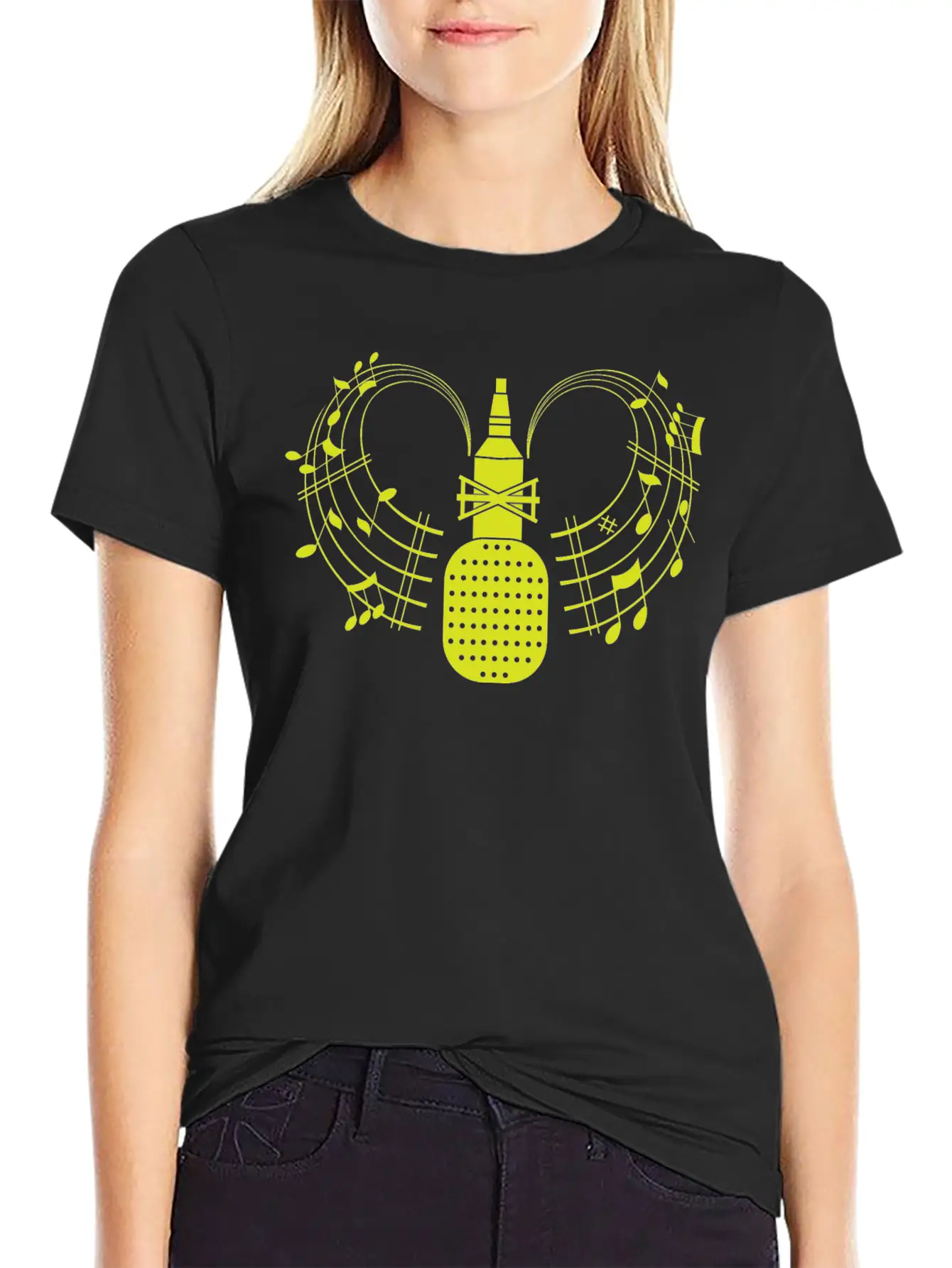Microphone For You Unisex Short Sleeve Soft Cotton T-Shirt – Casual Everyday Wear