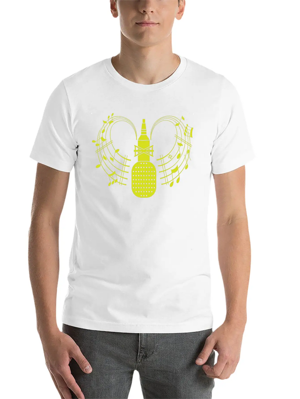 Microphone For You Unisex Short Sleeve Soft Cotton T-Shirt – Casual Everyday Wear