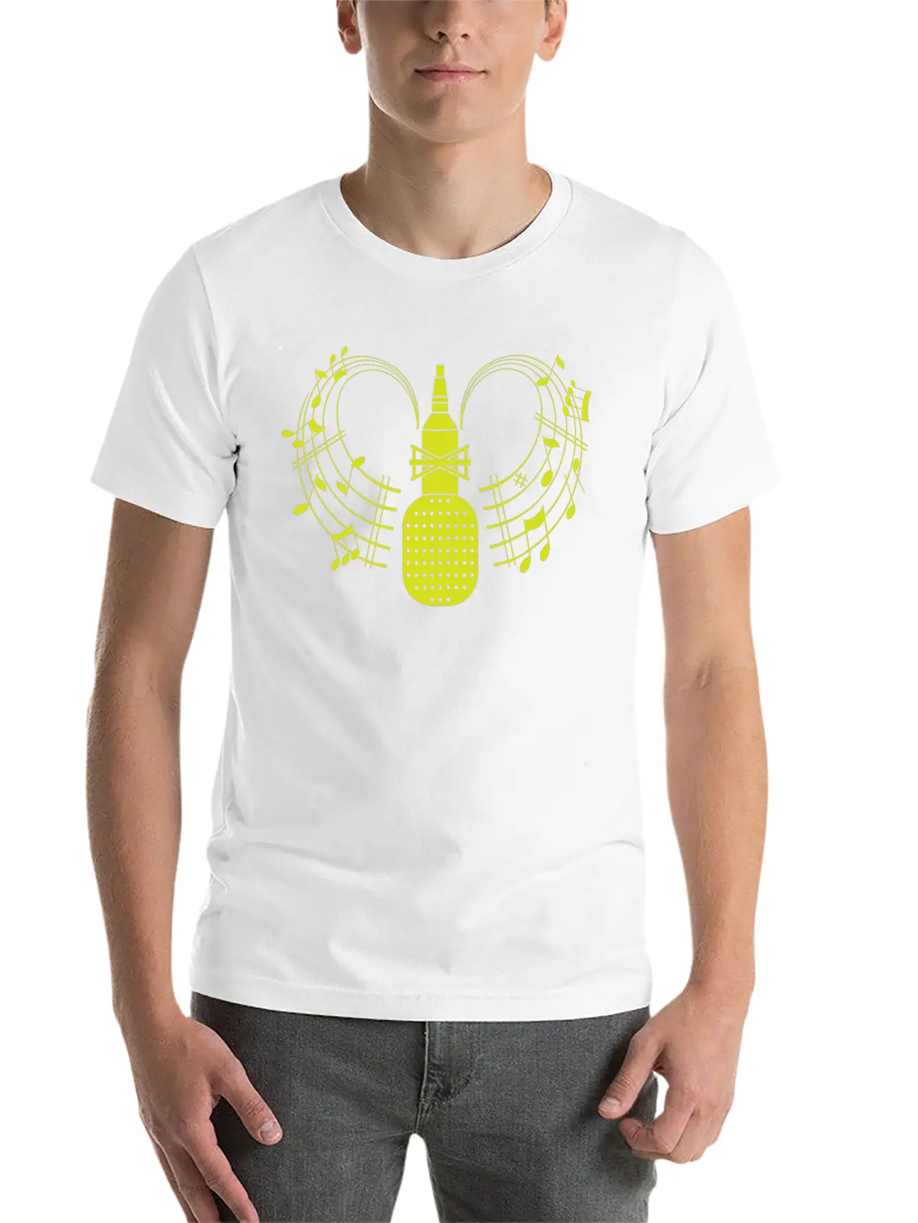 Microphone For You Unisex Short Sleeve Soft Cotton T-Shirt – Casual Everyday Wear