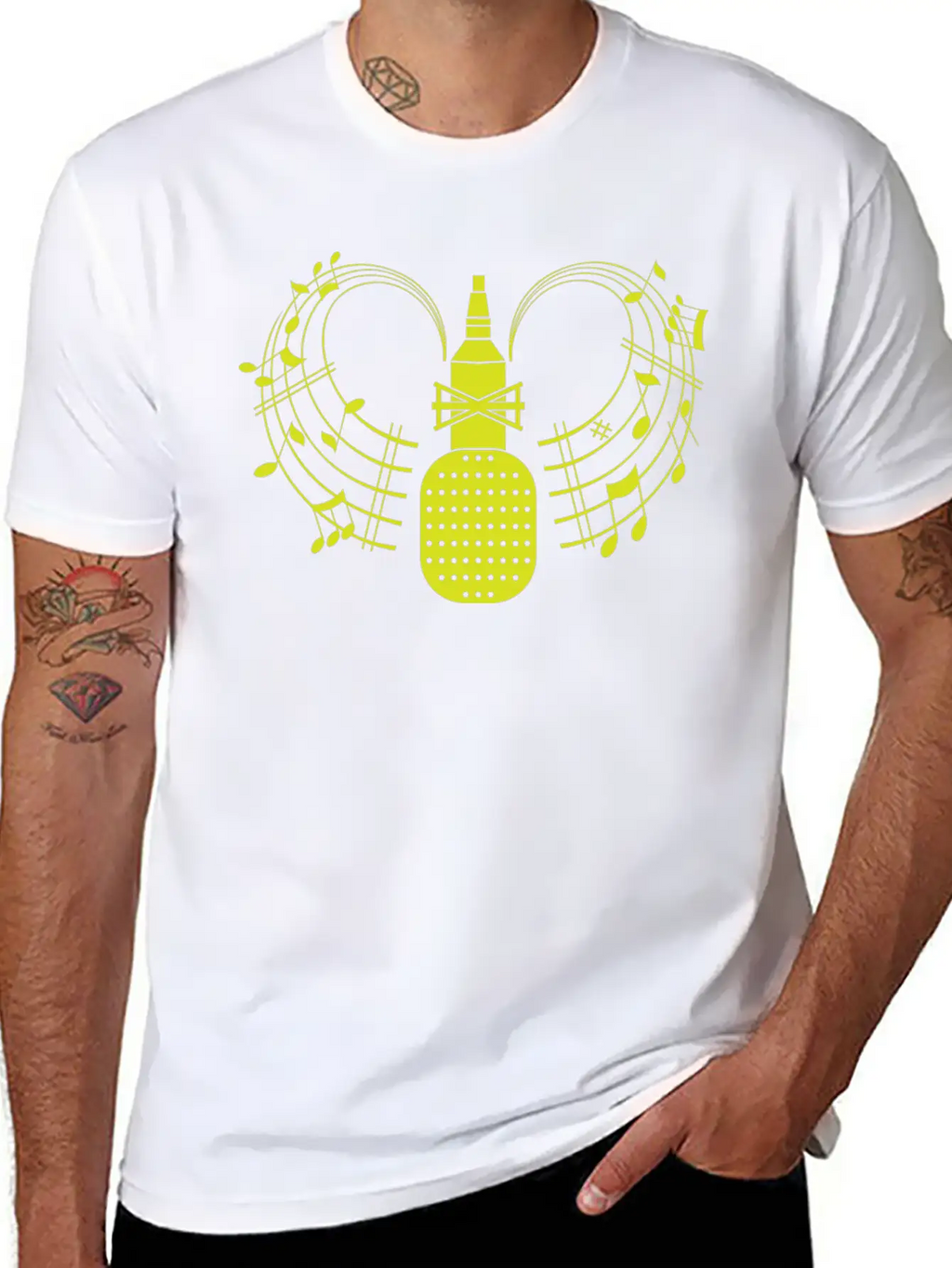 Microphone For You Unisex Short Sleeve Soft Cotton T-Shirt – Casual Everyday Wear
