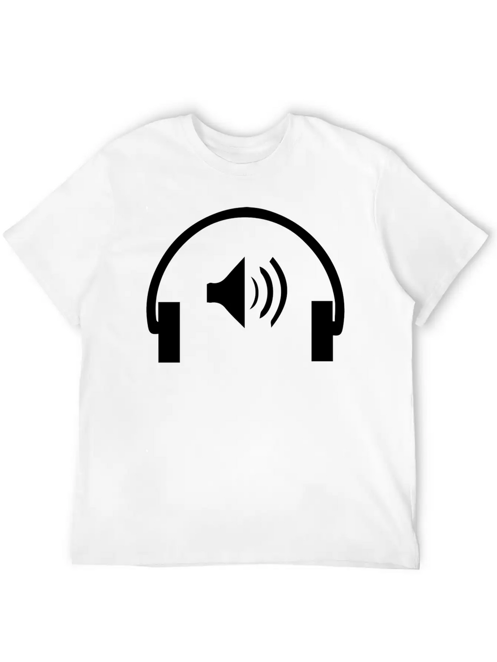 Microphone Logo Unisex Short Sleeve Soft Cotton T-Shirt – Casual Everyday Wear
