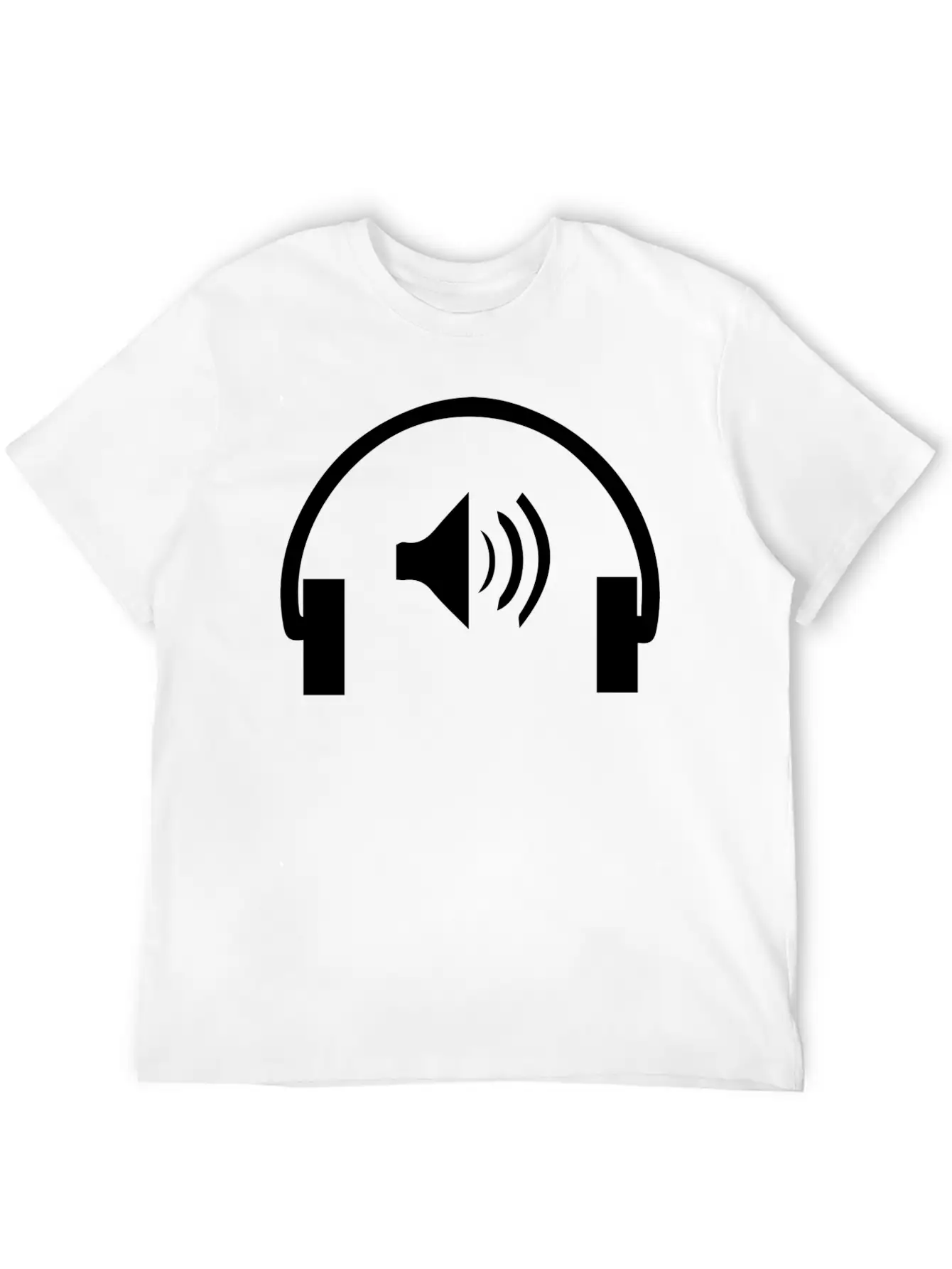 Microphone Logo Unisex Short Sleeve Soft Cotton T-Shirt – Casual Everyday Wear