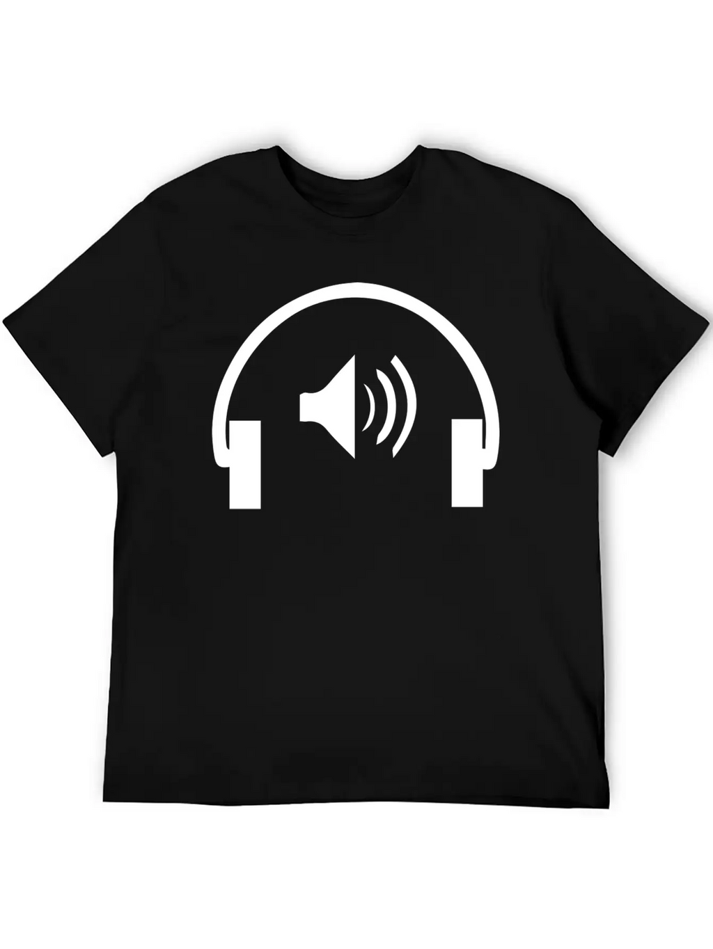 Microphone Logo Unisex Short Sleeve Soft Cotton T-Shirt – Casual Everyday Wear