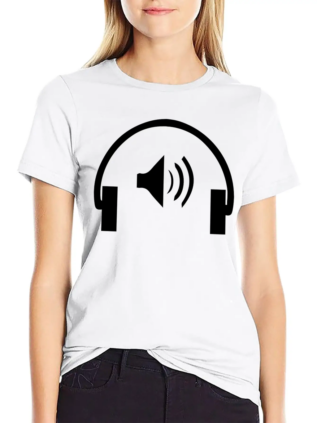 Microphone Logo Unisex Short Sleeve Soft Cotton T-Shirt – Casual Everyday Wear
