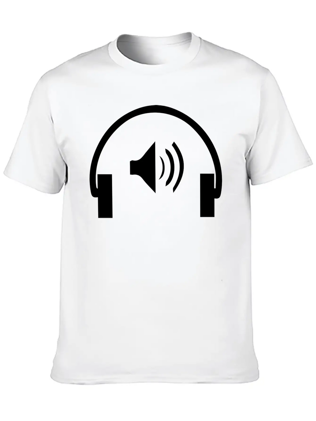 Microphone Logo Unisex Short Sleeve Soft Cotton T-Shirt – Casual Everyday Wear