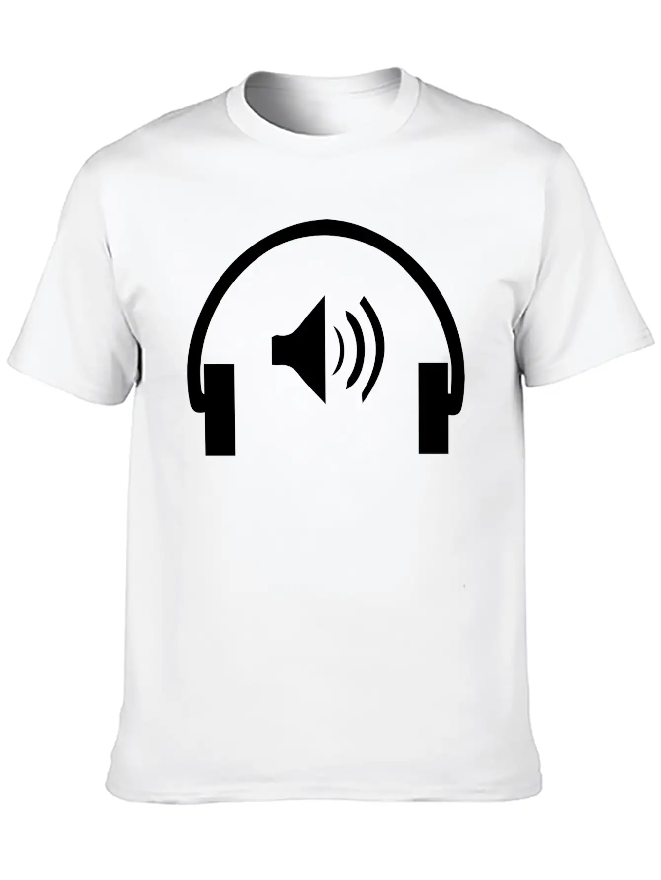 Microphone Logo Unisex Short Sleeve Soft Cotton T-Shirt – Casual Everyday Wear