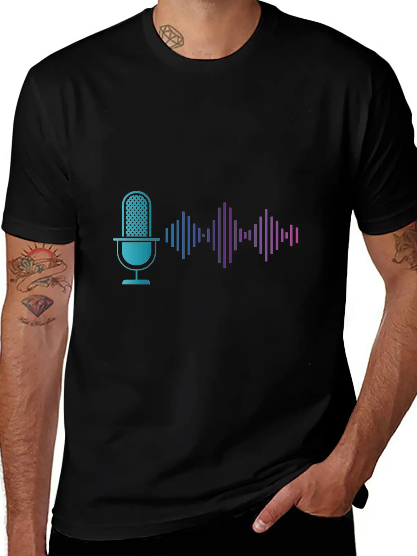 Microphone Music Singing Karaoke Sound Engeneer Unisex Casual T-Shirt – Clean Design For Daily Comfort