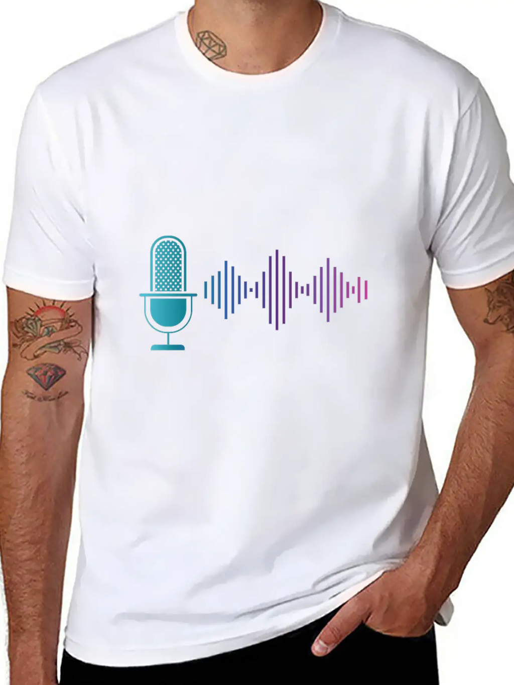 Microphone Music Singing Karaoke Sound Engeneer Unisex Casual T-Shirt – Clean Design For Daily Comfort