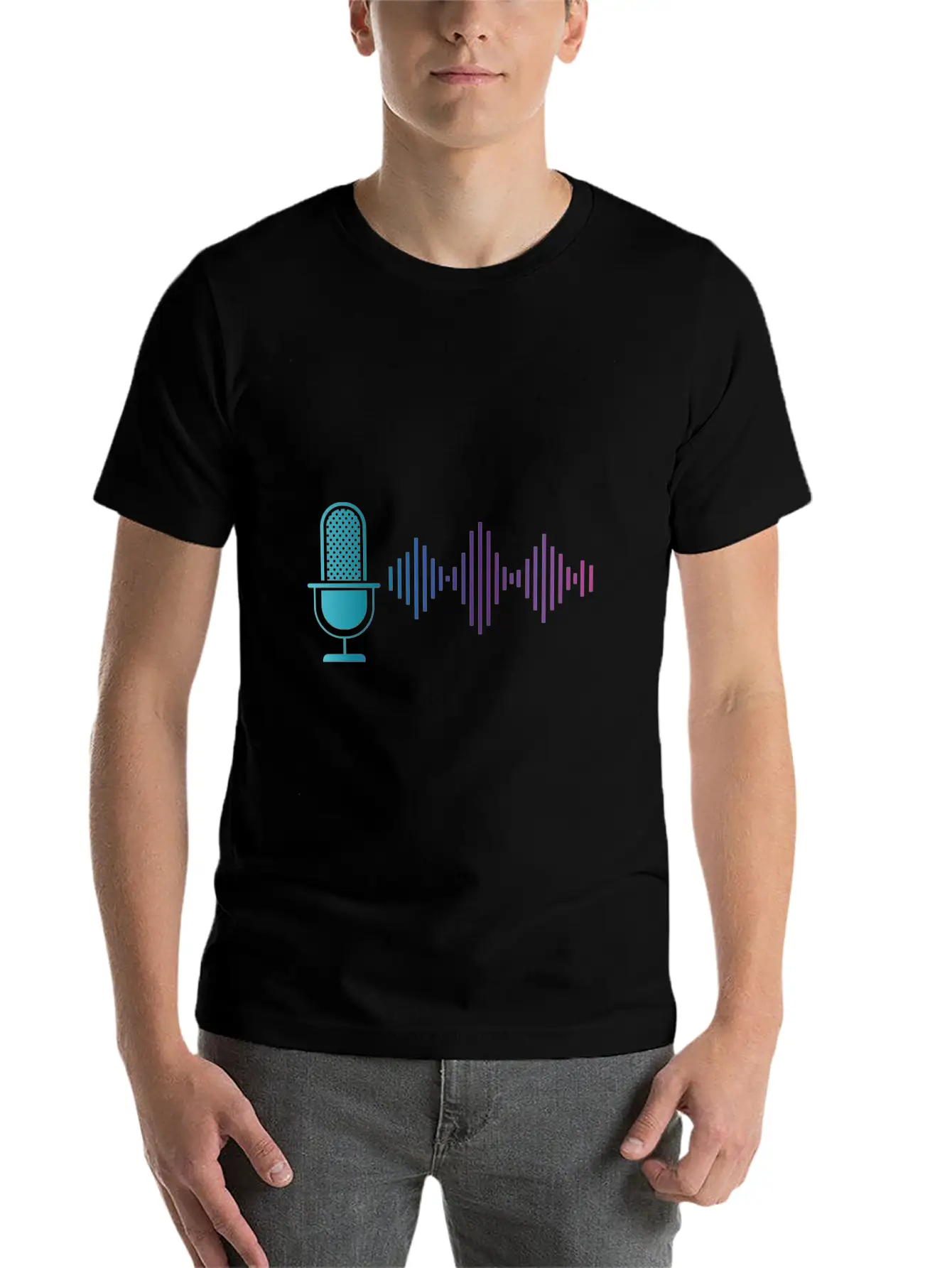 Microphone Music Singing Karaoke Sound Engeneer Unisex Casual T-Shirt – Clean Design For Daily Comfort