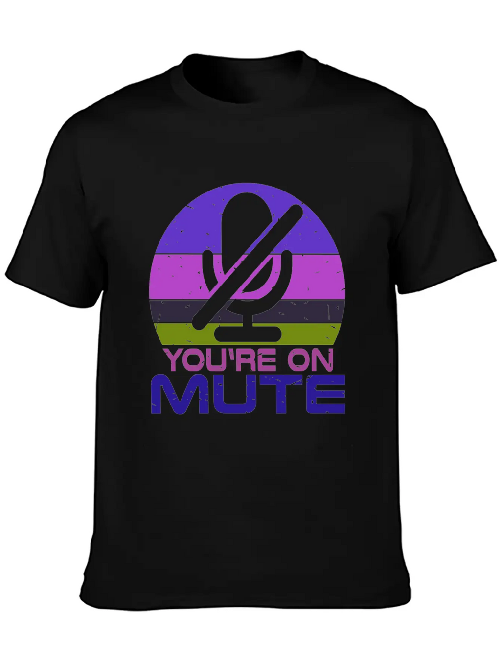 Microphone Muted You Are Muted On Mute Stylish Everyday T-Shirt – Unisex Basic Cotton Tee