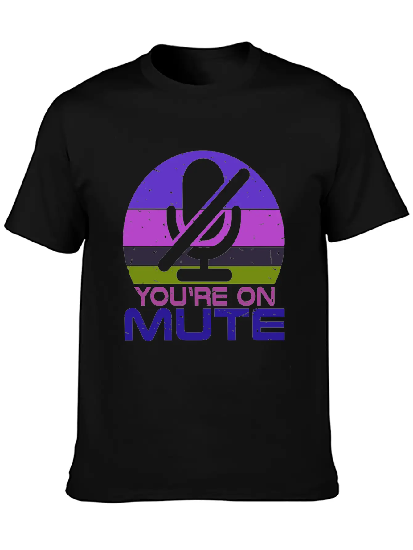Microphone Muted You Are Muted On Mute Stylish Everyday T-Shirt – Unisex Basic Cotton Tee