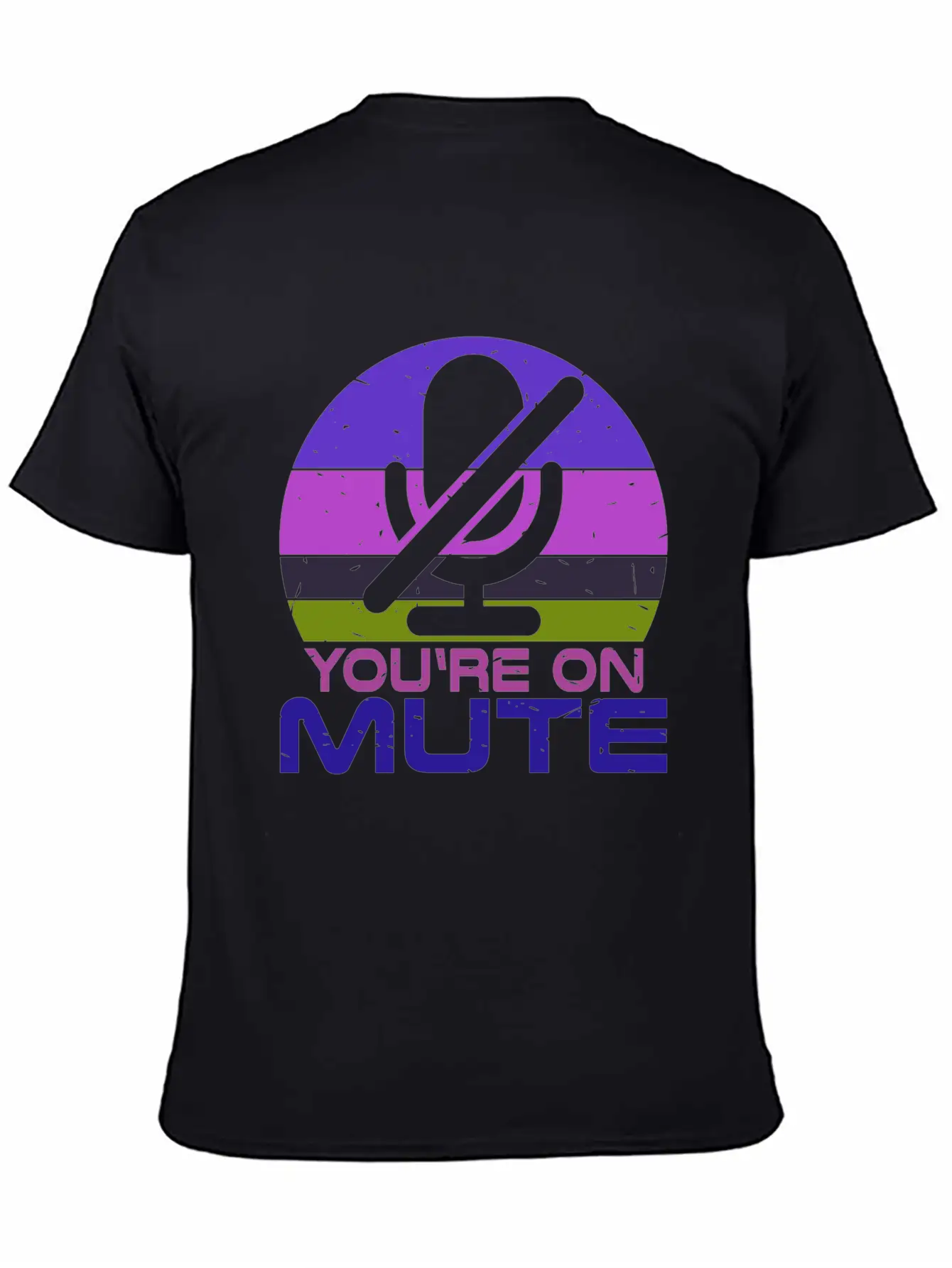 Microphone Muted You Are Muted On Mute Stylish Everyday T-Shirt – Unisex Basic Cotton Tee