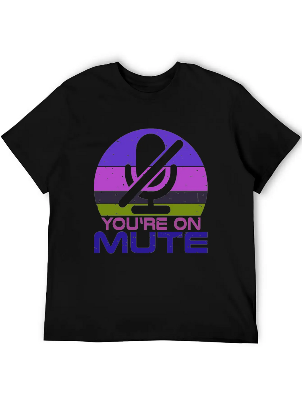 Microphone Muted You Are Muted On Mute Stylish Everyday T-Shirt – Unisex Basic Cotton Tee