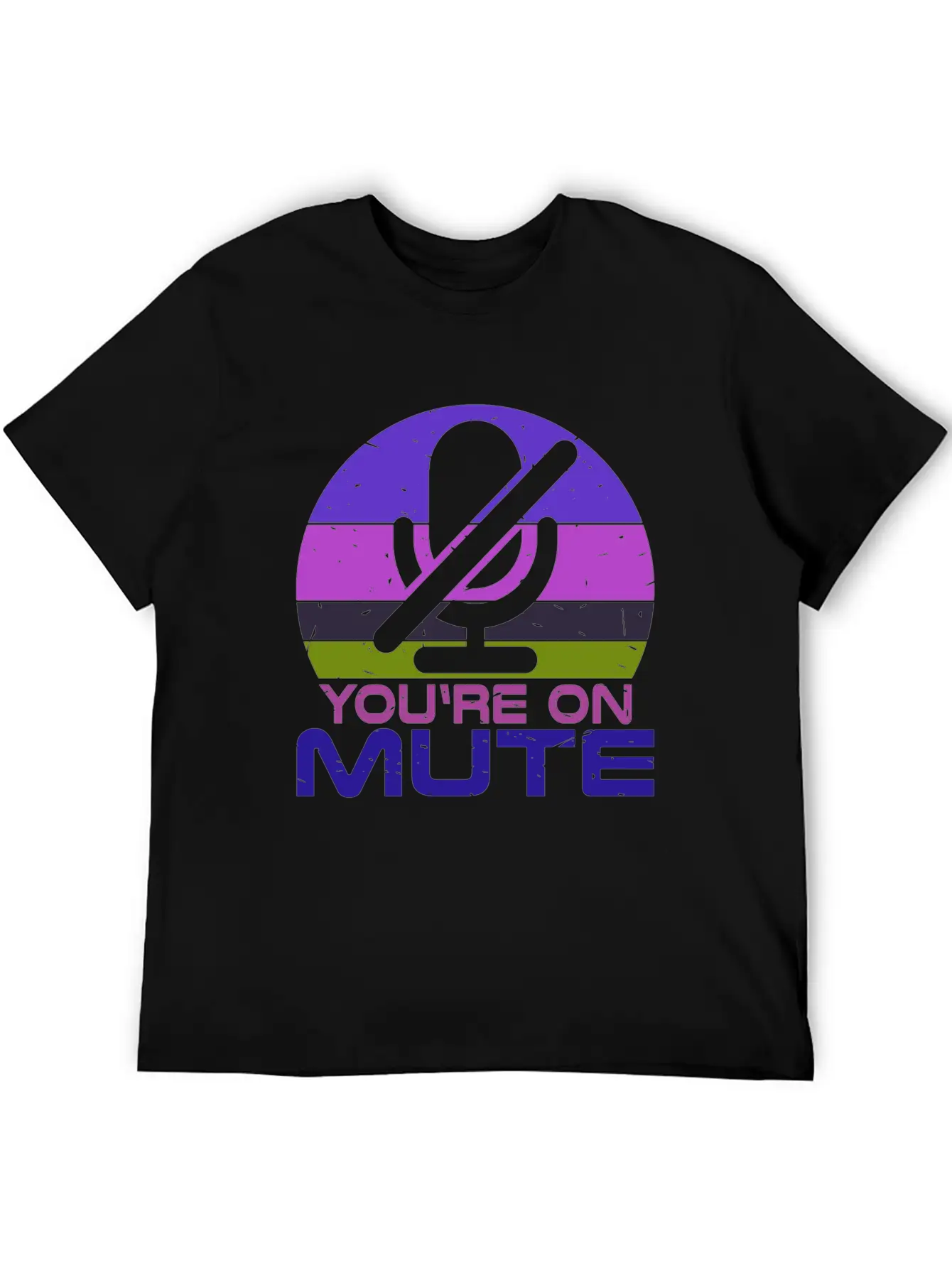Microphone Muted You Are Muted On Mute Stylish Everyday T-Shirt – Unisex Basic Cotton Tee
