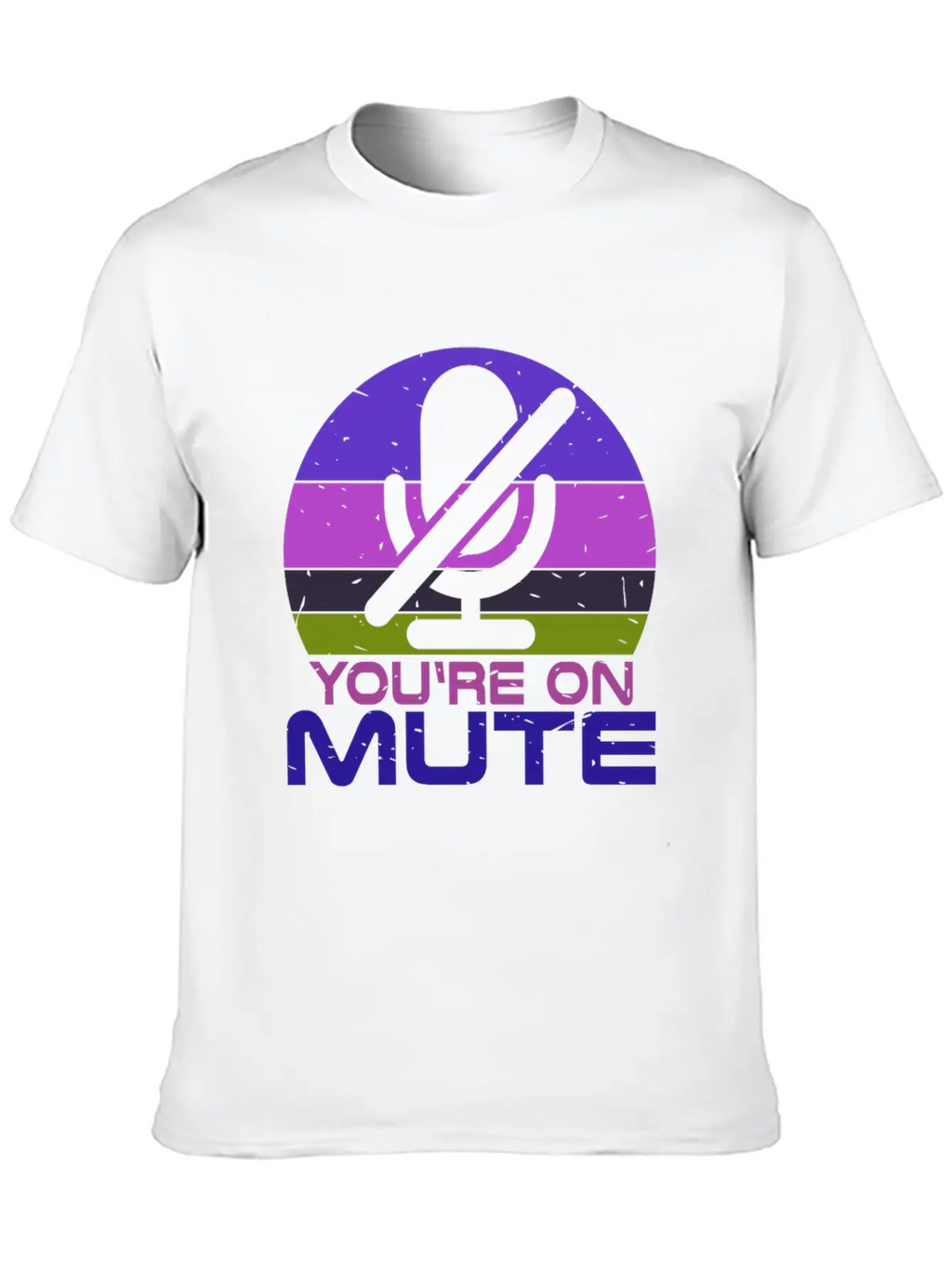 Microphone Muted You Are Muted On Mute Stylish Everyday T-Shirt – Unisex Basic Cotton Tee