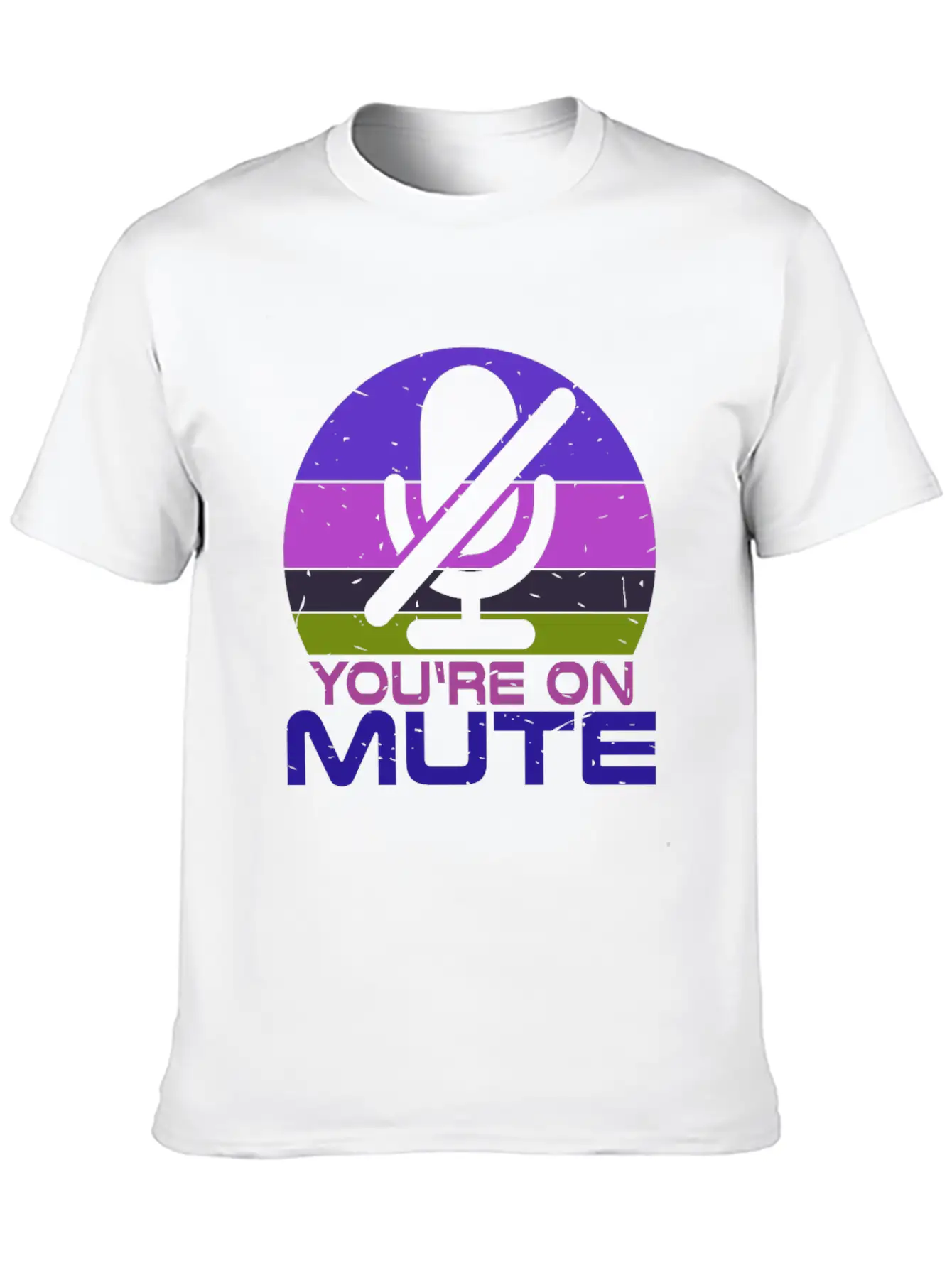 Microphone Muted You Are Muted On Mute Stylish Everyday T-Shirt – Unisex Basic Cotton Tee