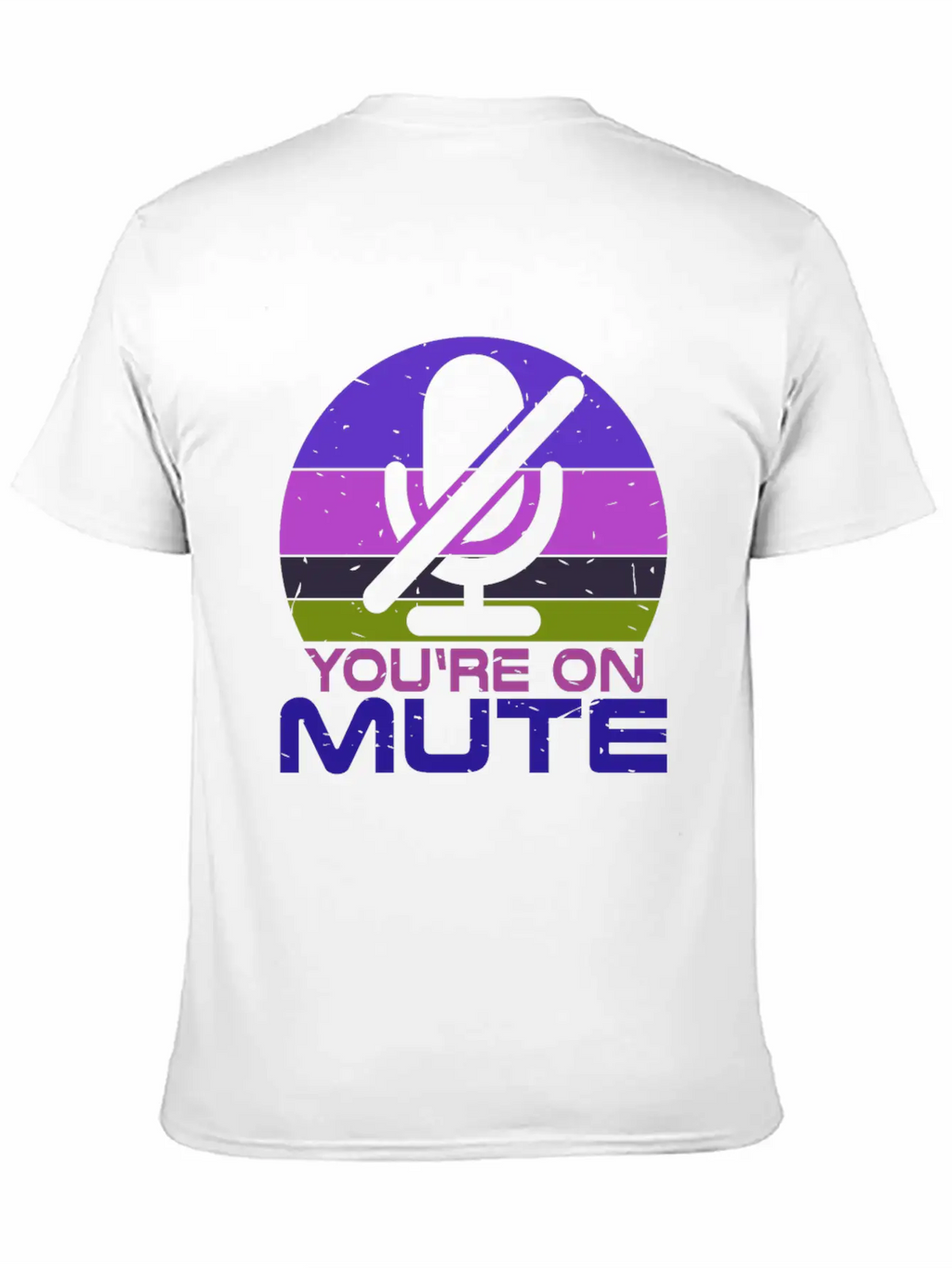 Microphone Muted You Are Muted On Mute Stylish Everyday T-Shirt – Unisex Basic Cotton Tee