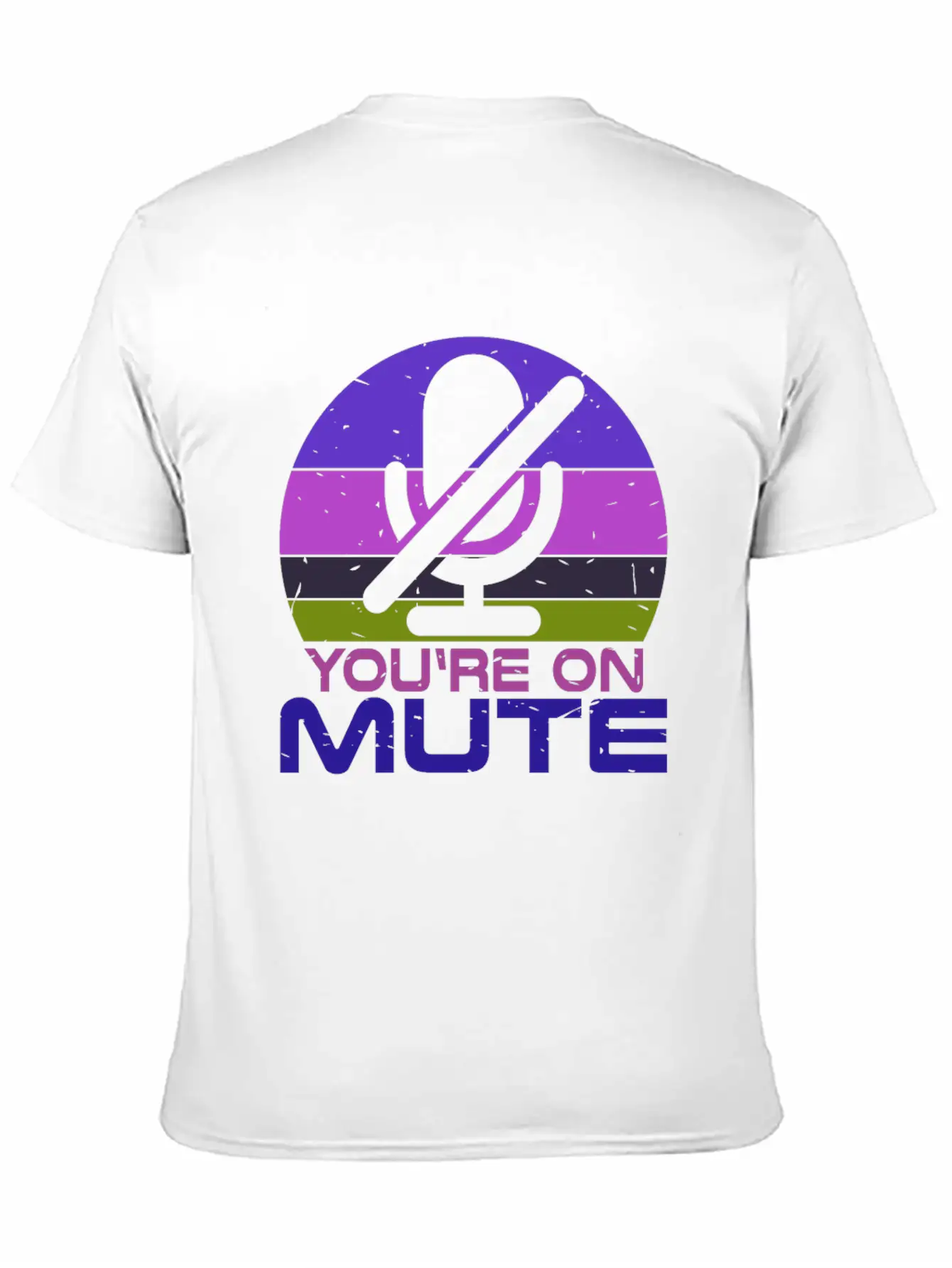 Microphone Muted You Are Muted On Mute Stylish Everyday T-Shirt – Unisex Basic Cotton Tee