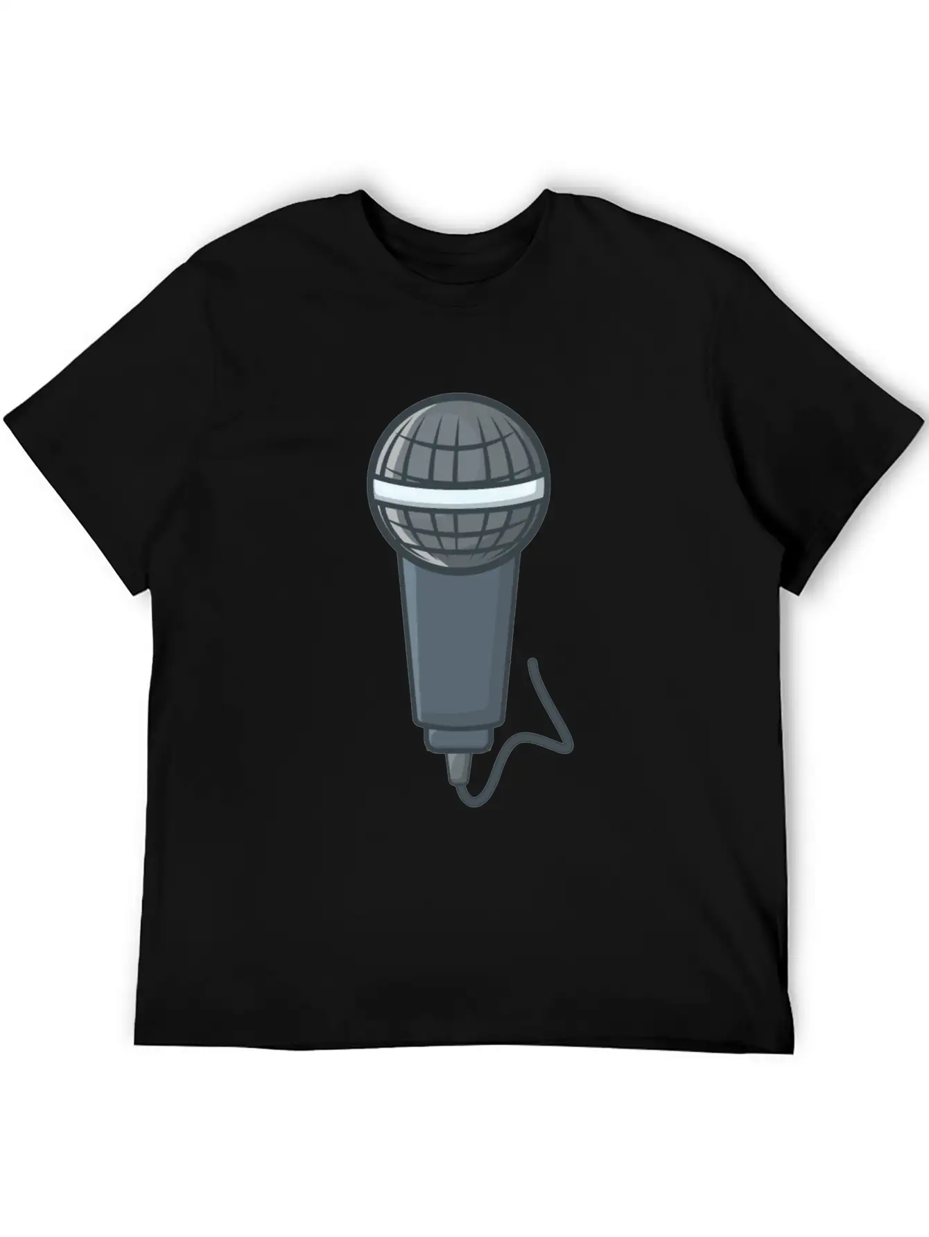 Microphone Stylish Everyday T-Shirt – Unisex Basic Cotton Tee
