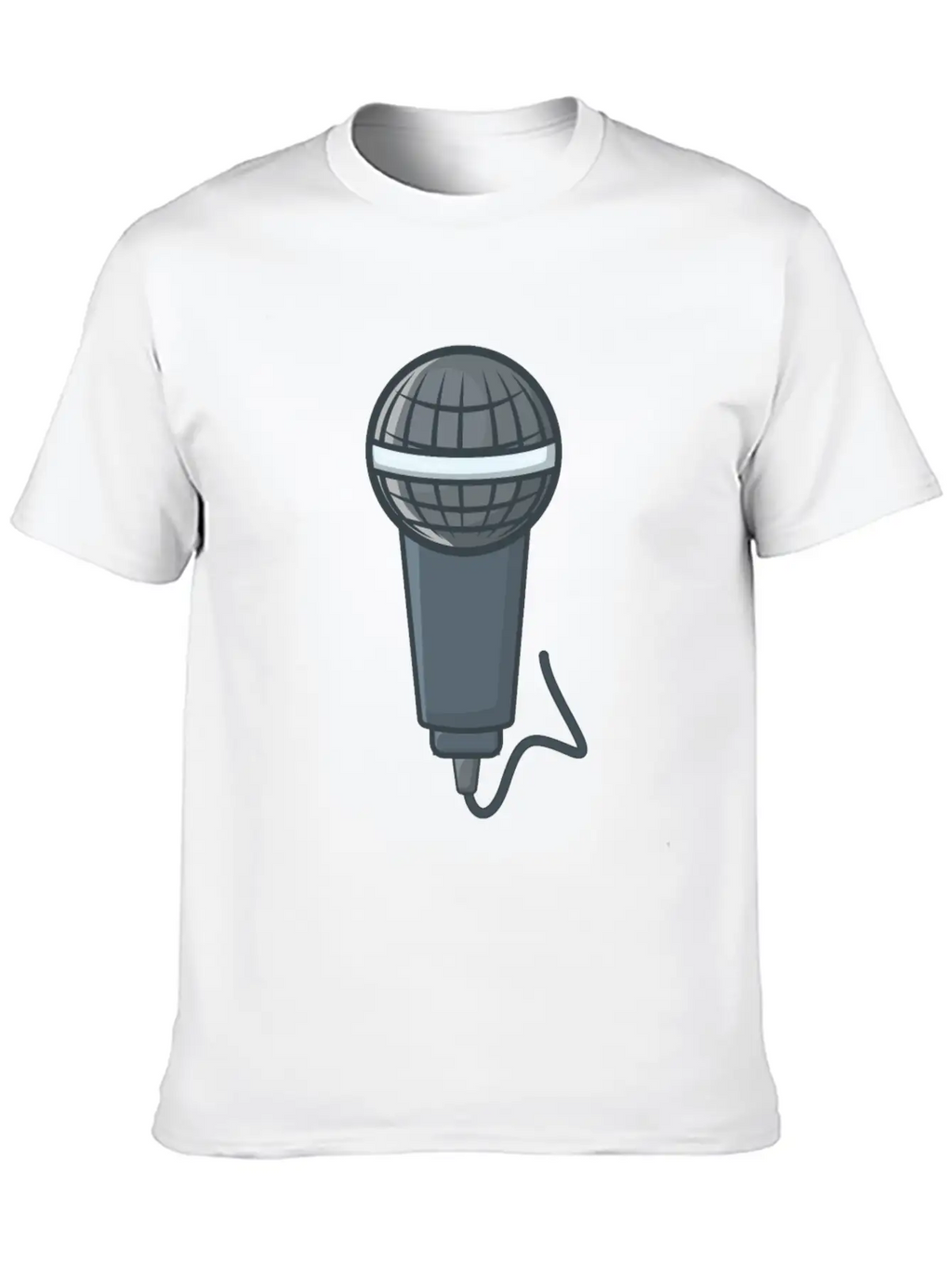 Microphone Stylish Everyday T-Shirt – Unisex Basic Cotton Tee