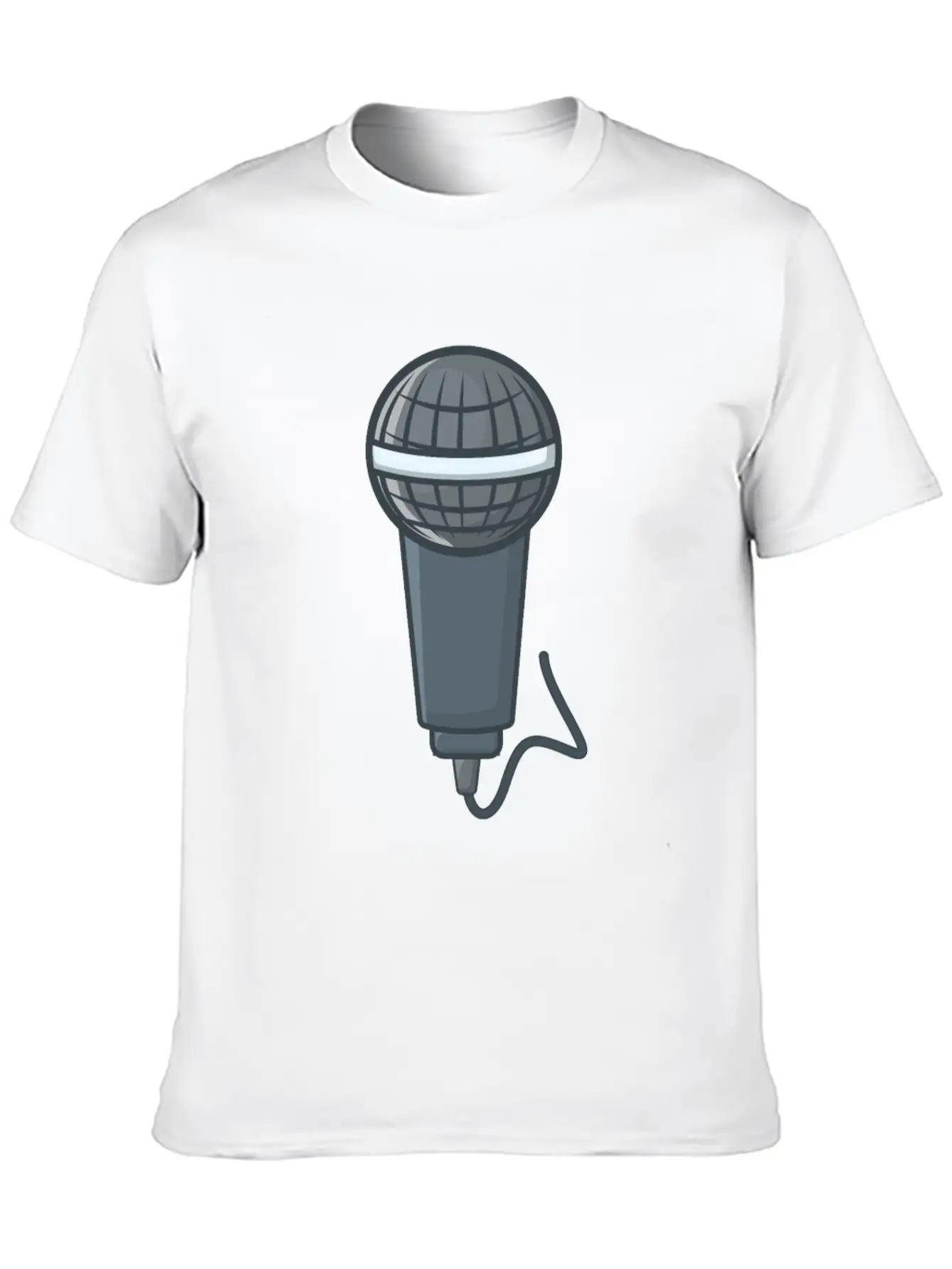 Microphone Stylish Everyday T-Shirt – Unisex Basic Cotton Tee