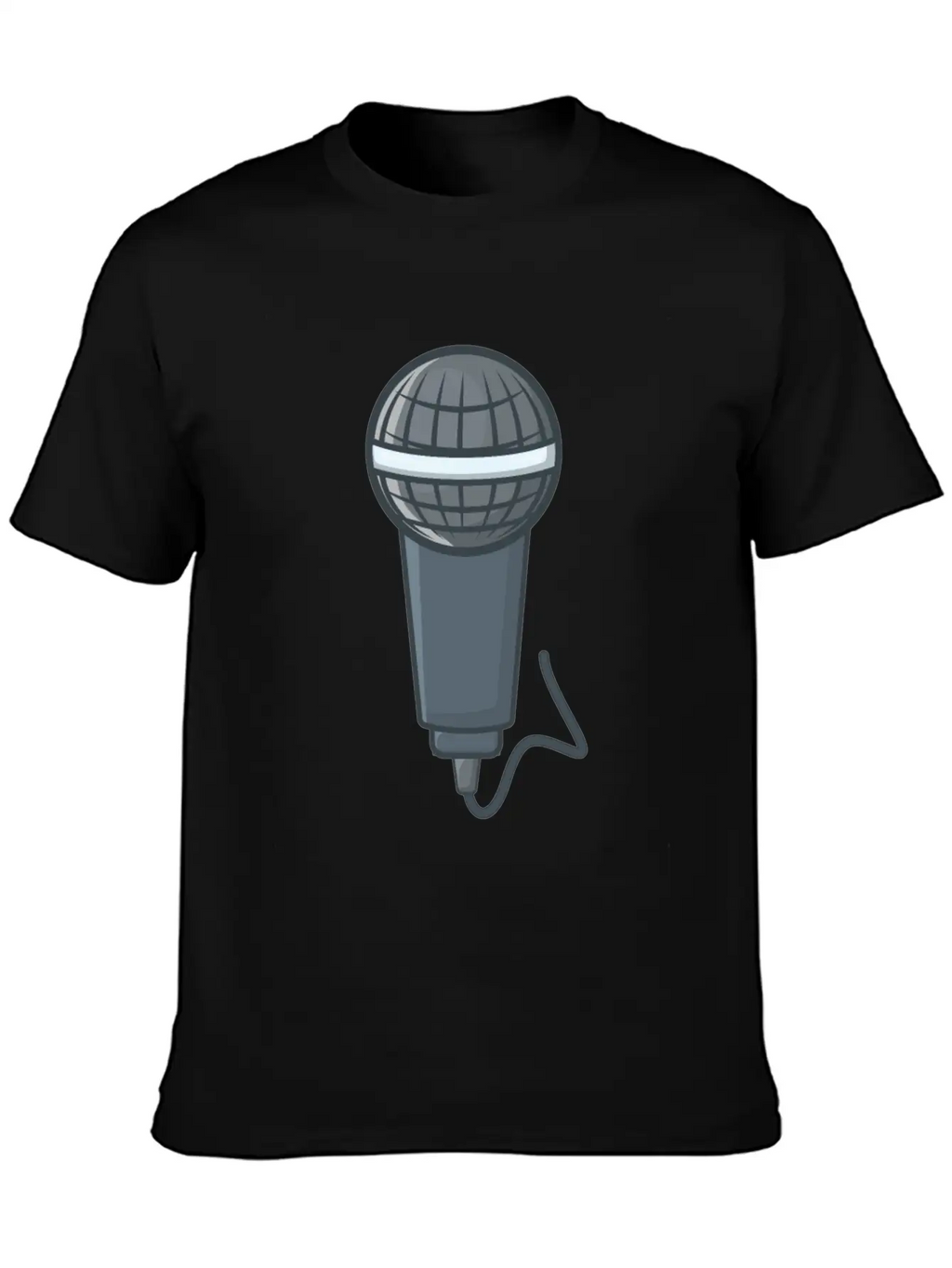 Microphone Stylish Everyday T-Shirt – Unisex Basic Cotton Tee