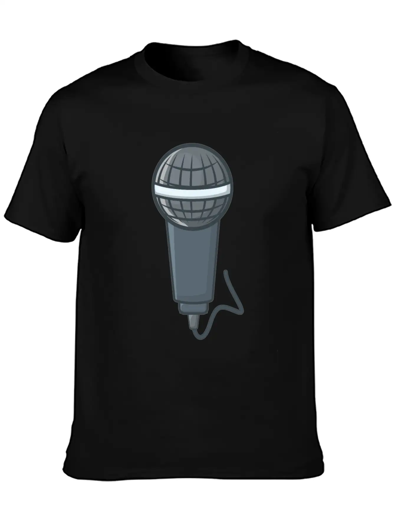 Microphone Stylish Everyday T-Shirt – Unisex Basic Cotton Tee