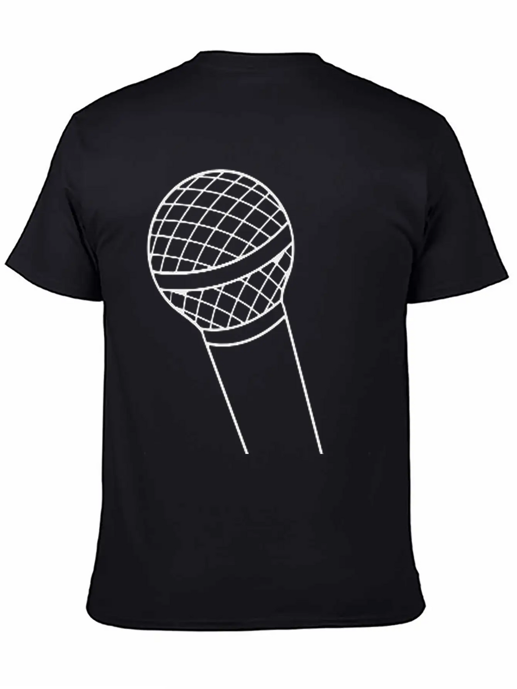 Microphone Unisex Short Sleeve Soft Cotton T-Shirt – Casual Everyday Wear