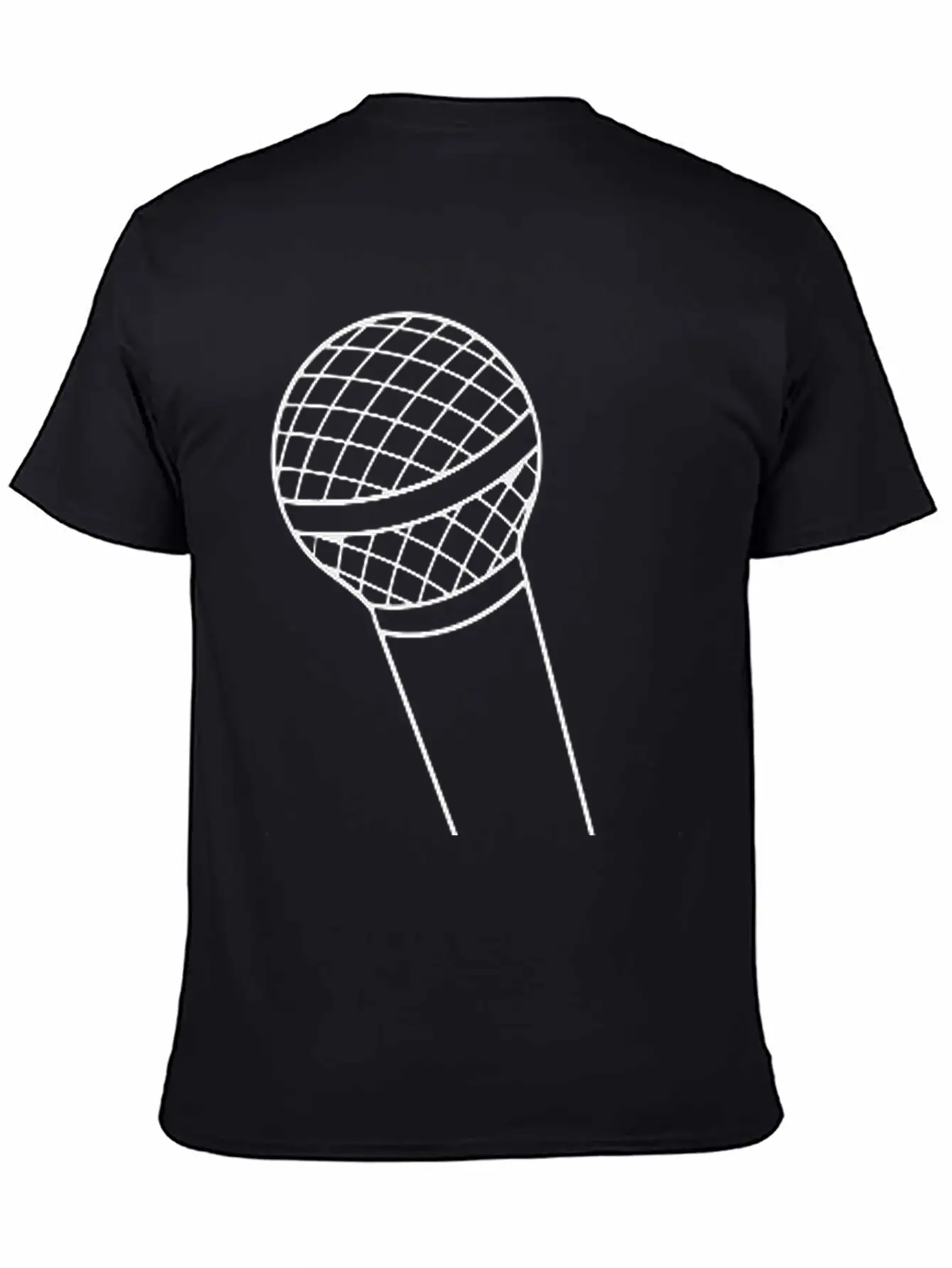 Microphone Unisex Short Sleeve Soft Cotton T-Shirt – Casual Everyday Wear