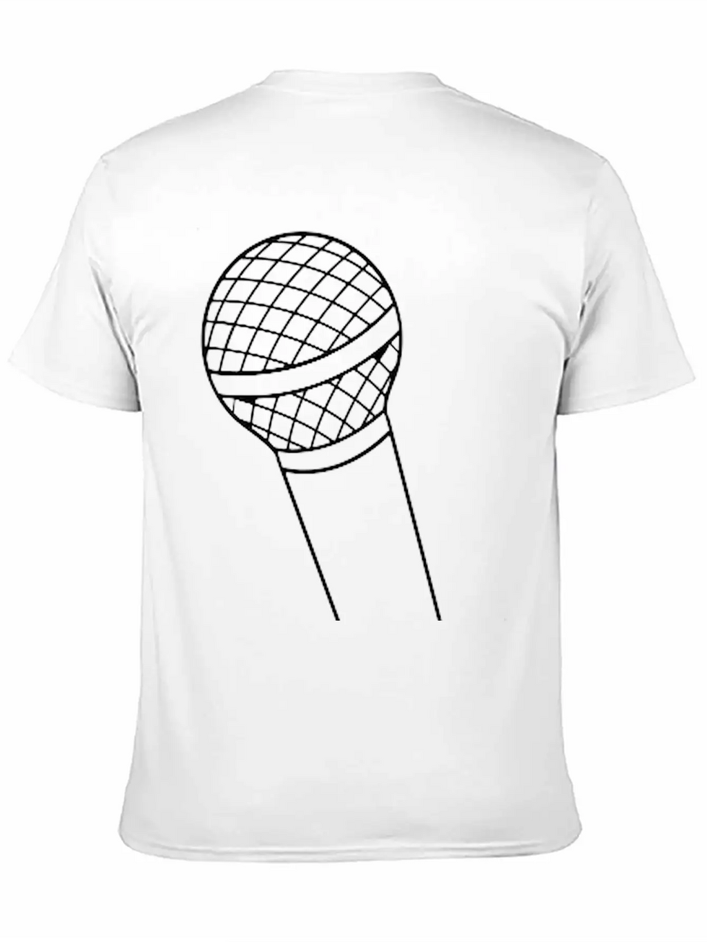 Microphone Unisex Short Sleeve Soft Cotton T-Shirt – Casual Everyday Wear
