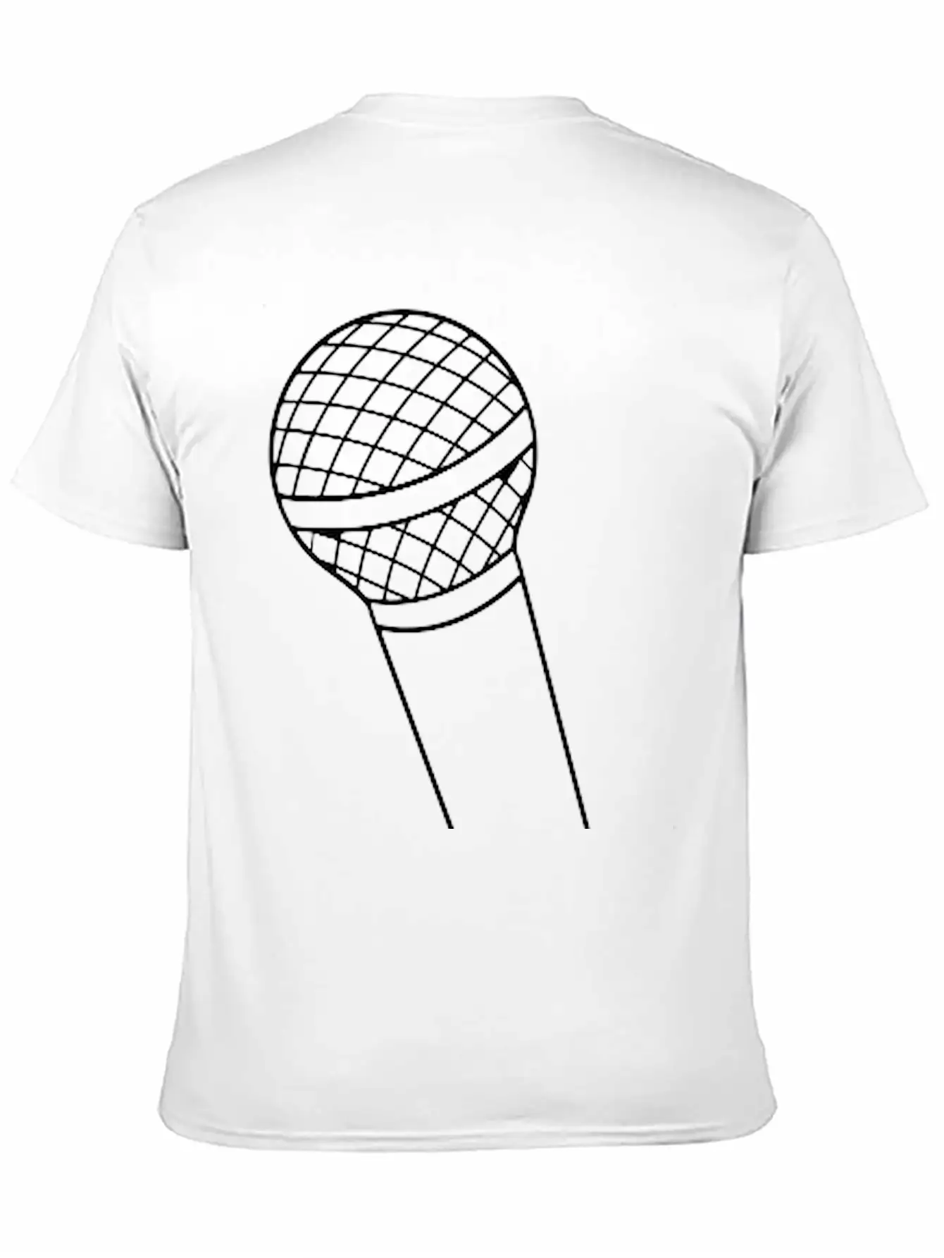 Microphone Unisex Short Sleeve Soft Cotton T-Shirt – Casual Everyday Wear