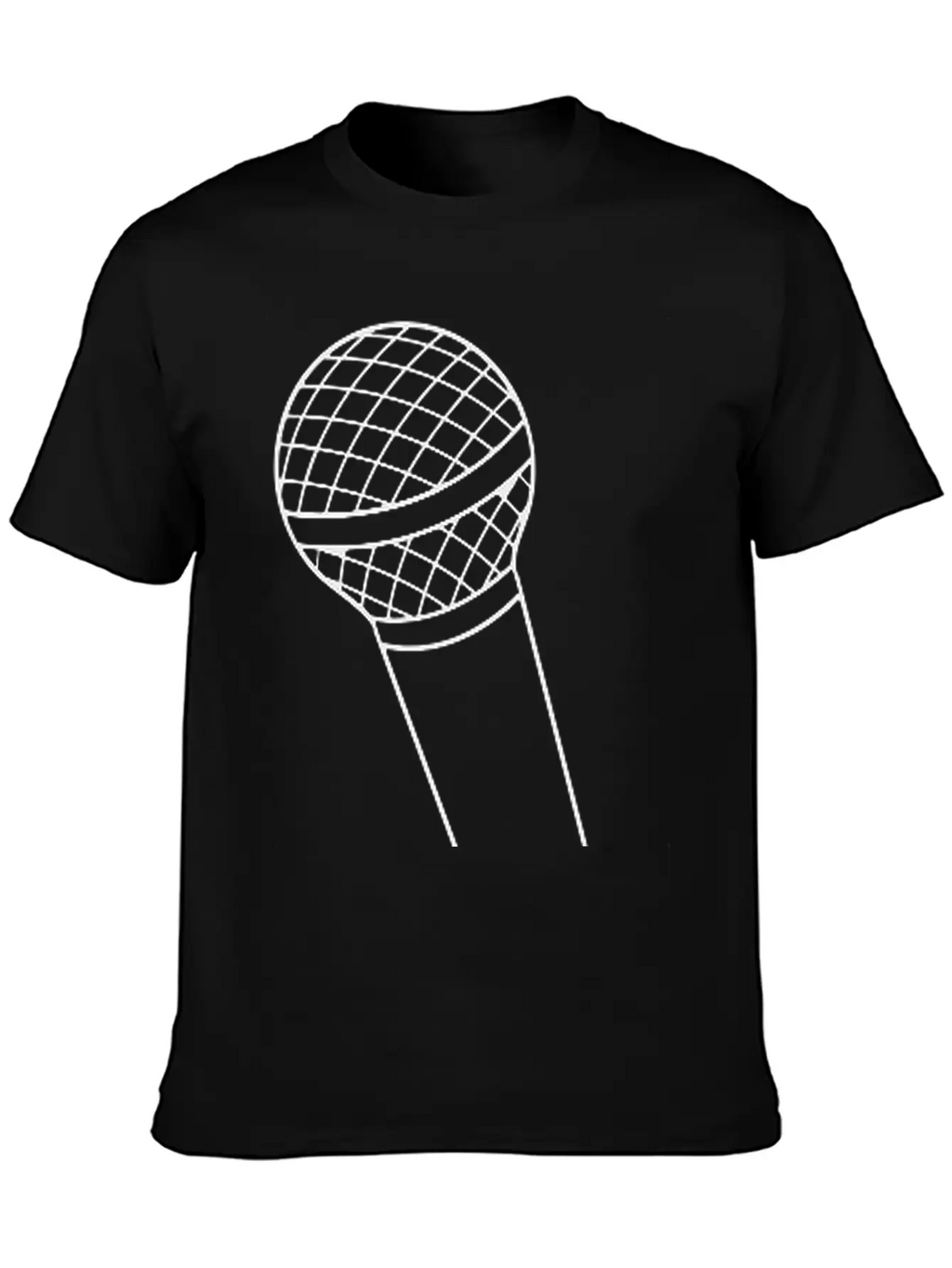 Microphone Unisex Short Sleeve Soft Cotton T-Shirt – Casual Everyday Wear