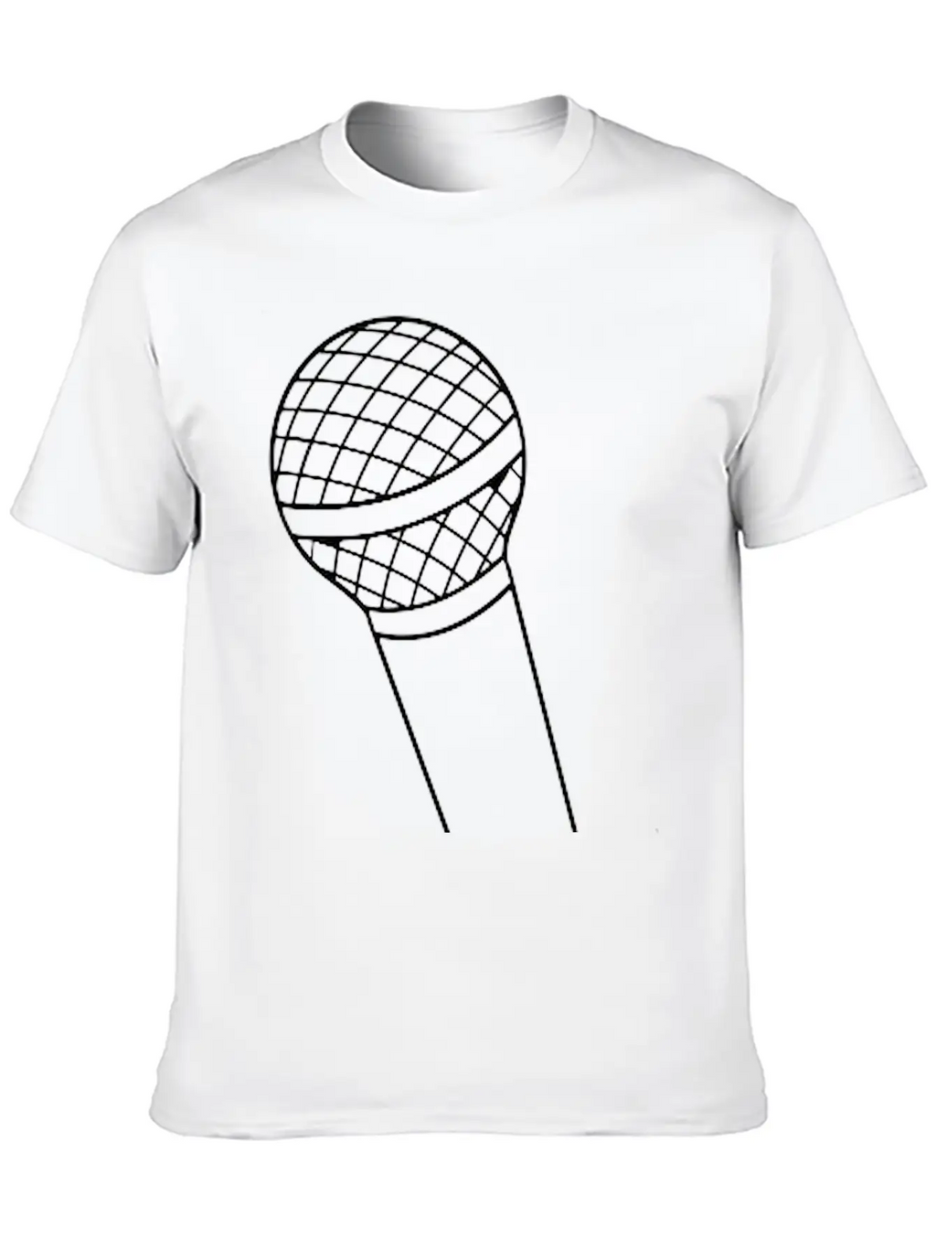 Microphone Unisex Short Sleeve Soft Cotton T-Shirt – Casual Everyday Wear