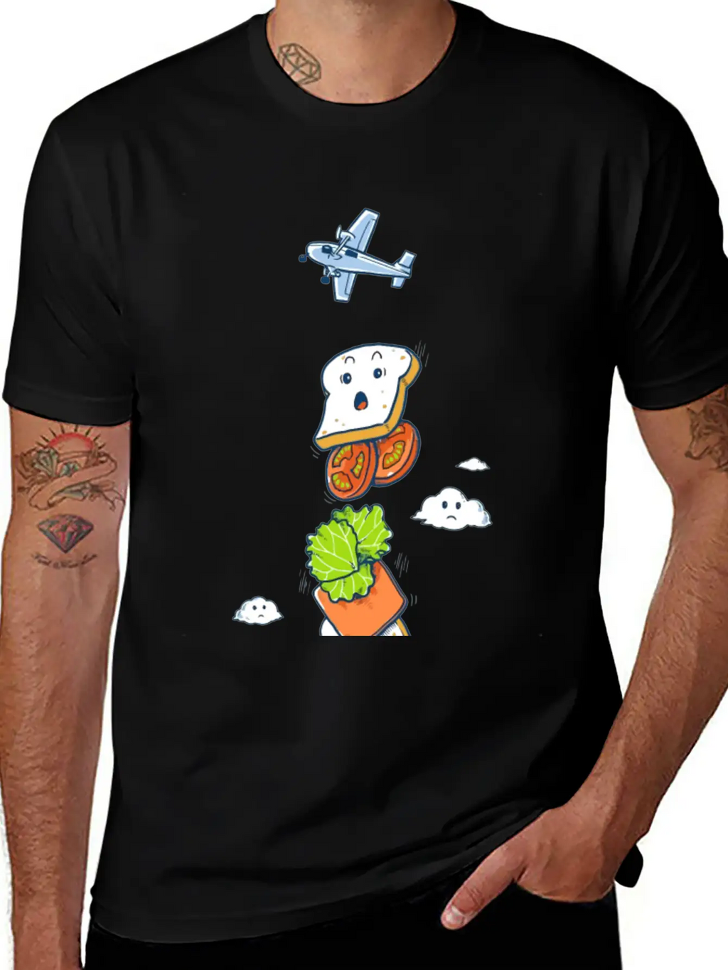 Mid Air Disintegrated Unisex Short Sleeve Soft Cotton T-Shirt – Casual Everyday Wear