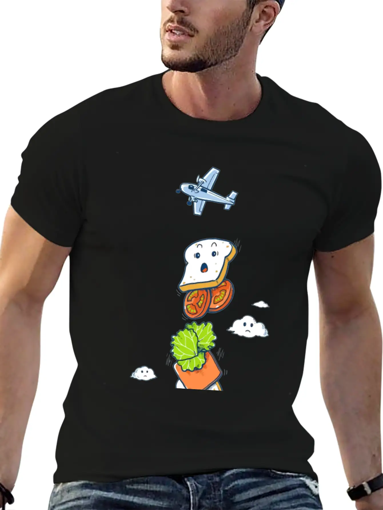 Mid Air Disintegrated Unisex Short Sleeve Soft Cotton T-Shirt – Casual Everyday Wear