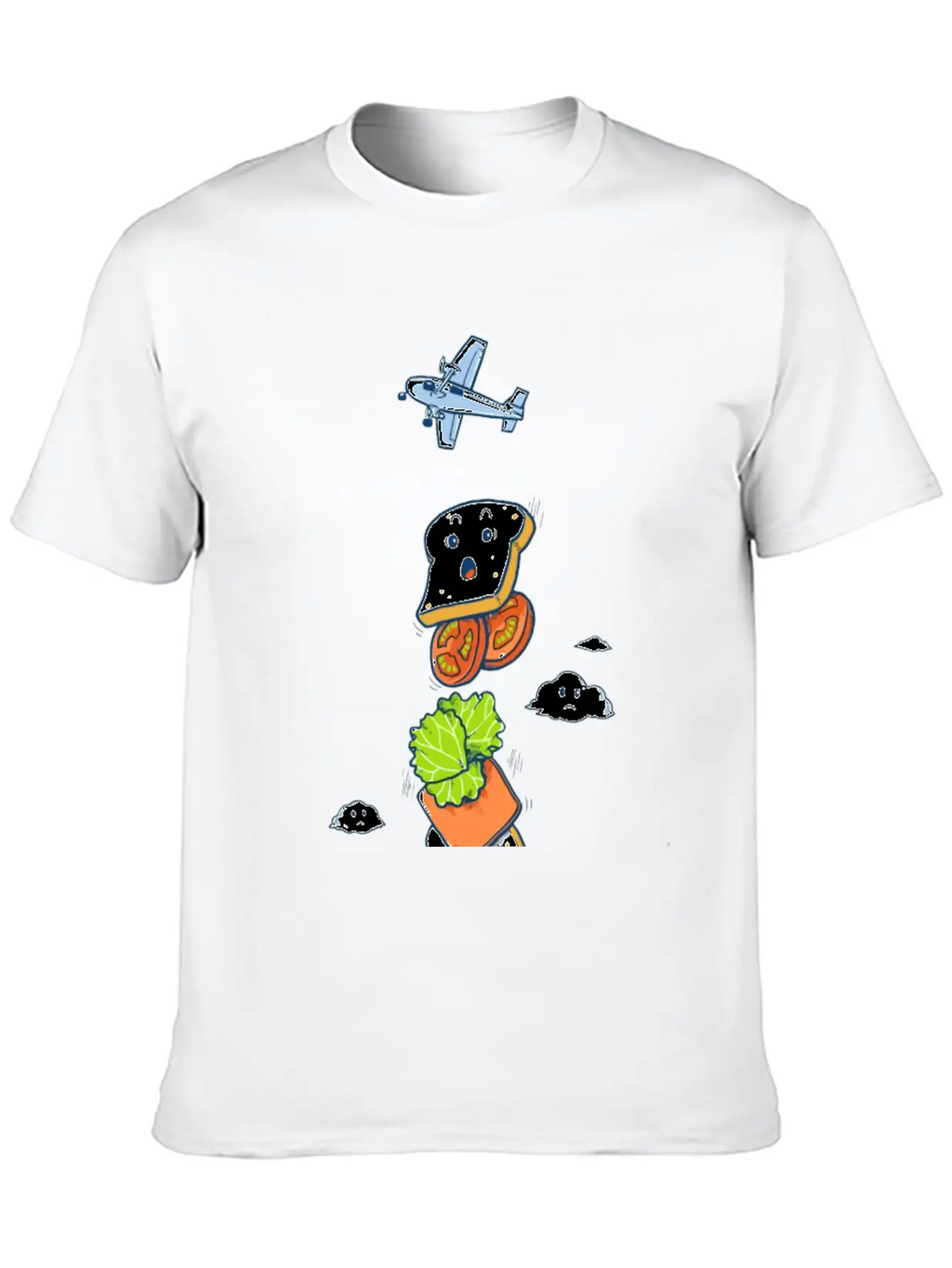 Mid Air Disintegrated Unisex Short Sleeve Soft Cotton T-Shirt – Casual Everyday Wear
