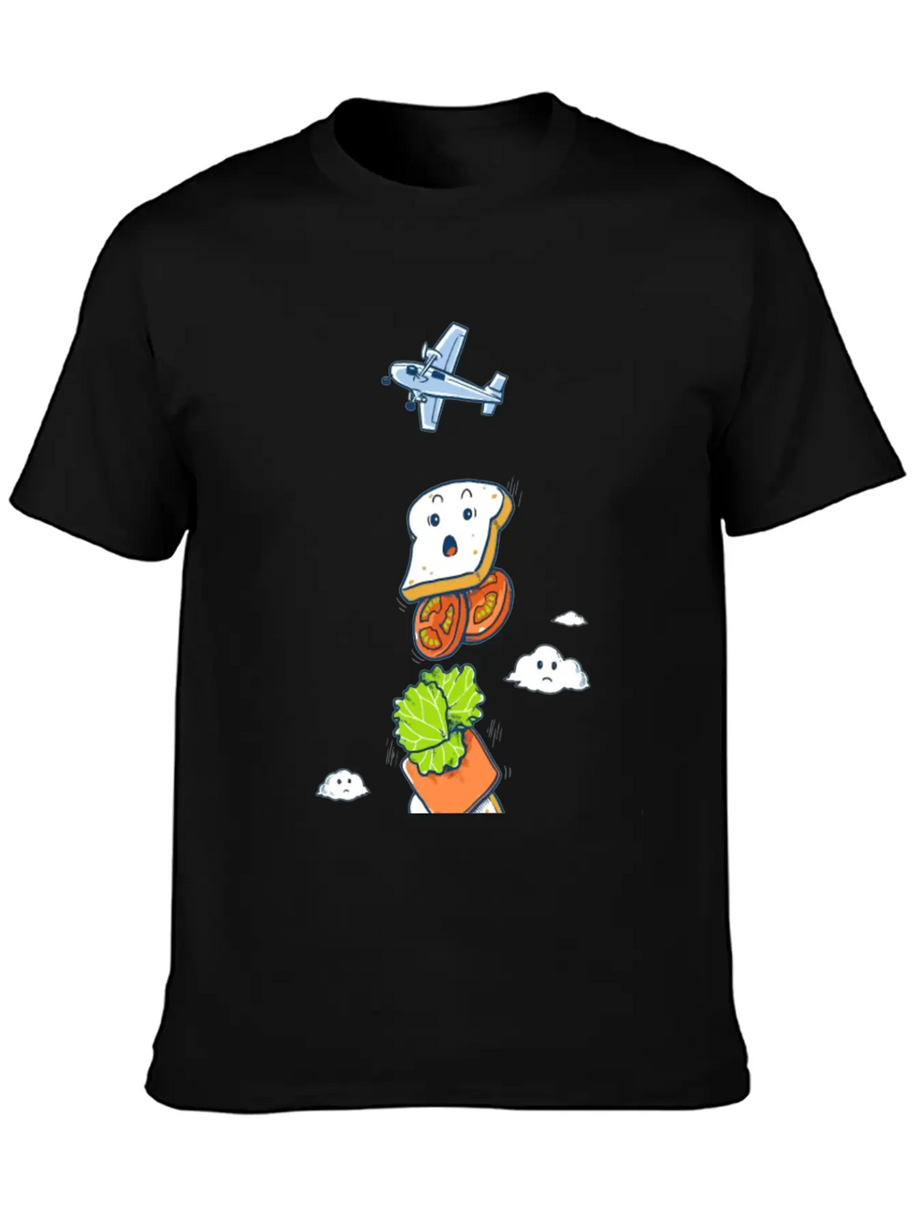 Mid Air Disintegrated Unisex Short Sleeve Soft Cotton T-Shirt – Casual Everyday Wear