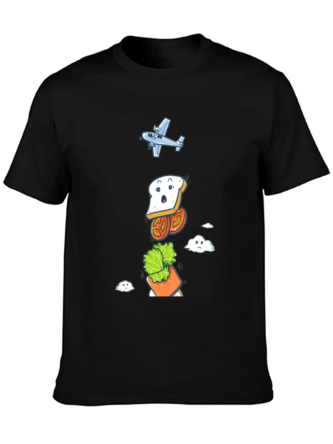 Mid Air Disintegrated Unisex Short Sleeve Soft Cotton T-Shirt – Casual Everyday Wear