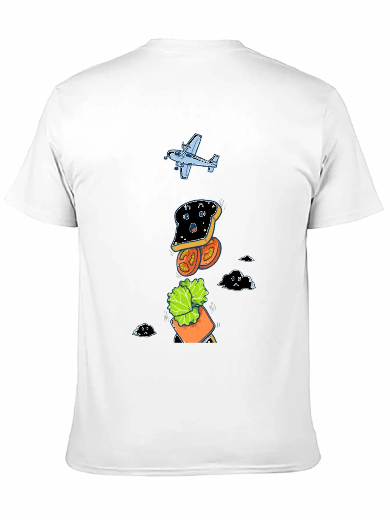 Mid Air Disintegrated Unisex Short Sleeve Soft Cotton T-Shirt – Casual Everyday Wear