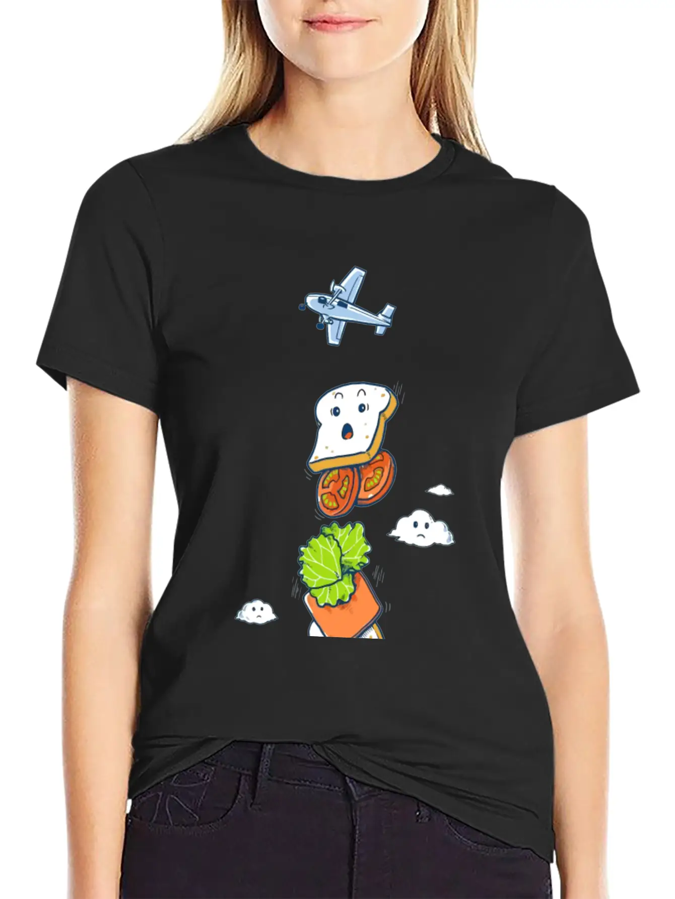 Mid Air Disintegrated Unisex Short Sleeve Soft Cotton T-Shirt – Casual Everyday Wear