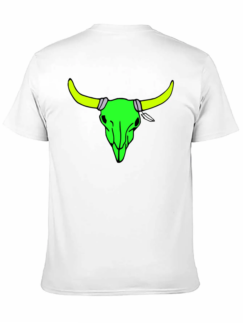 Milaino Bull Skull Stylish Everyday T-Shirt – Unisex Basic Cotton Tee