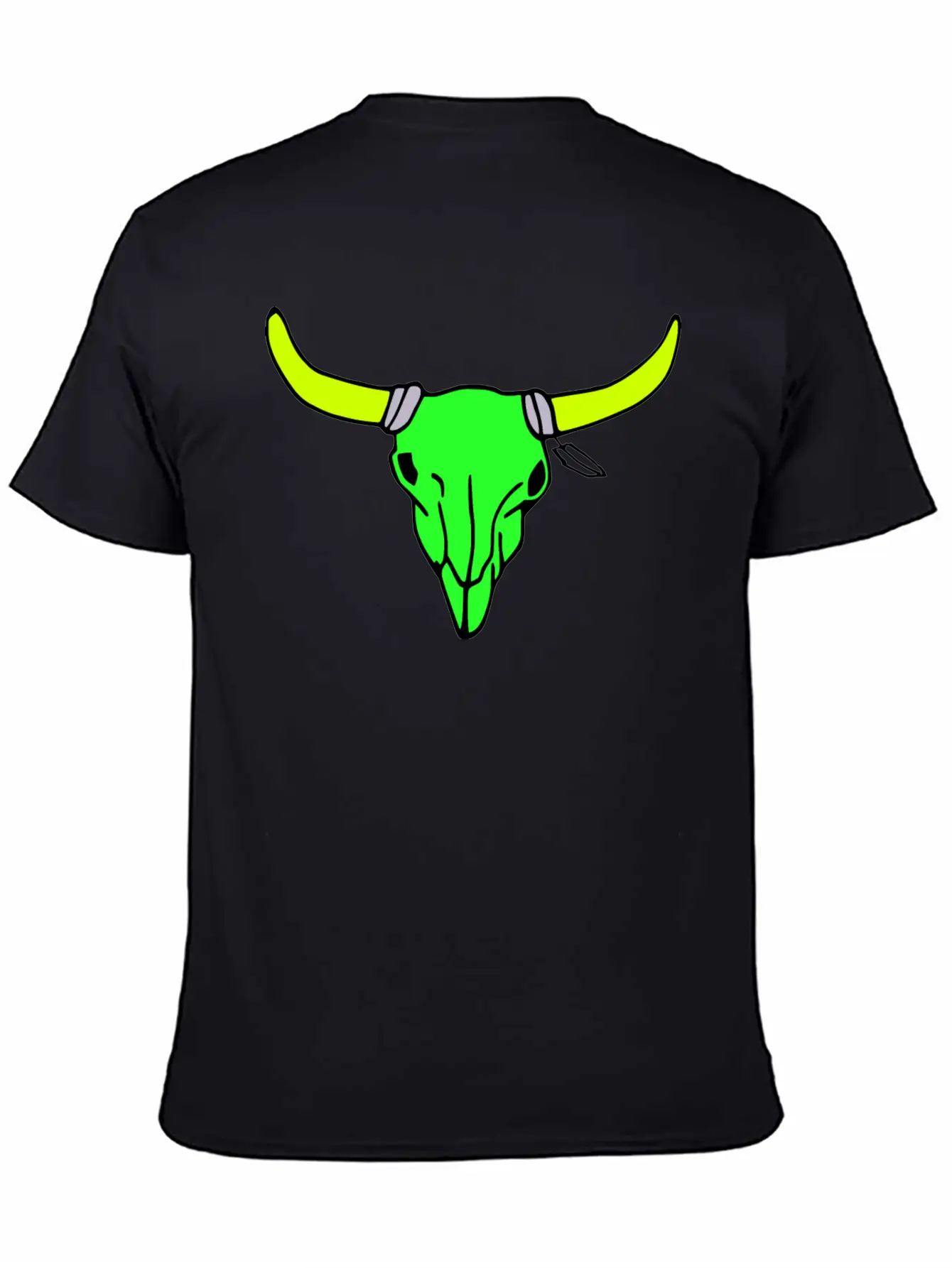 Milaino Bull Skull Stylish Everyday T-Shirt – Unisex Basic Cotton Tee