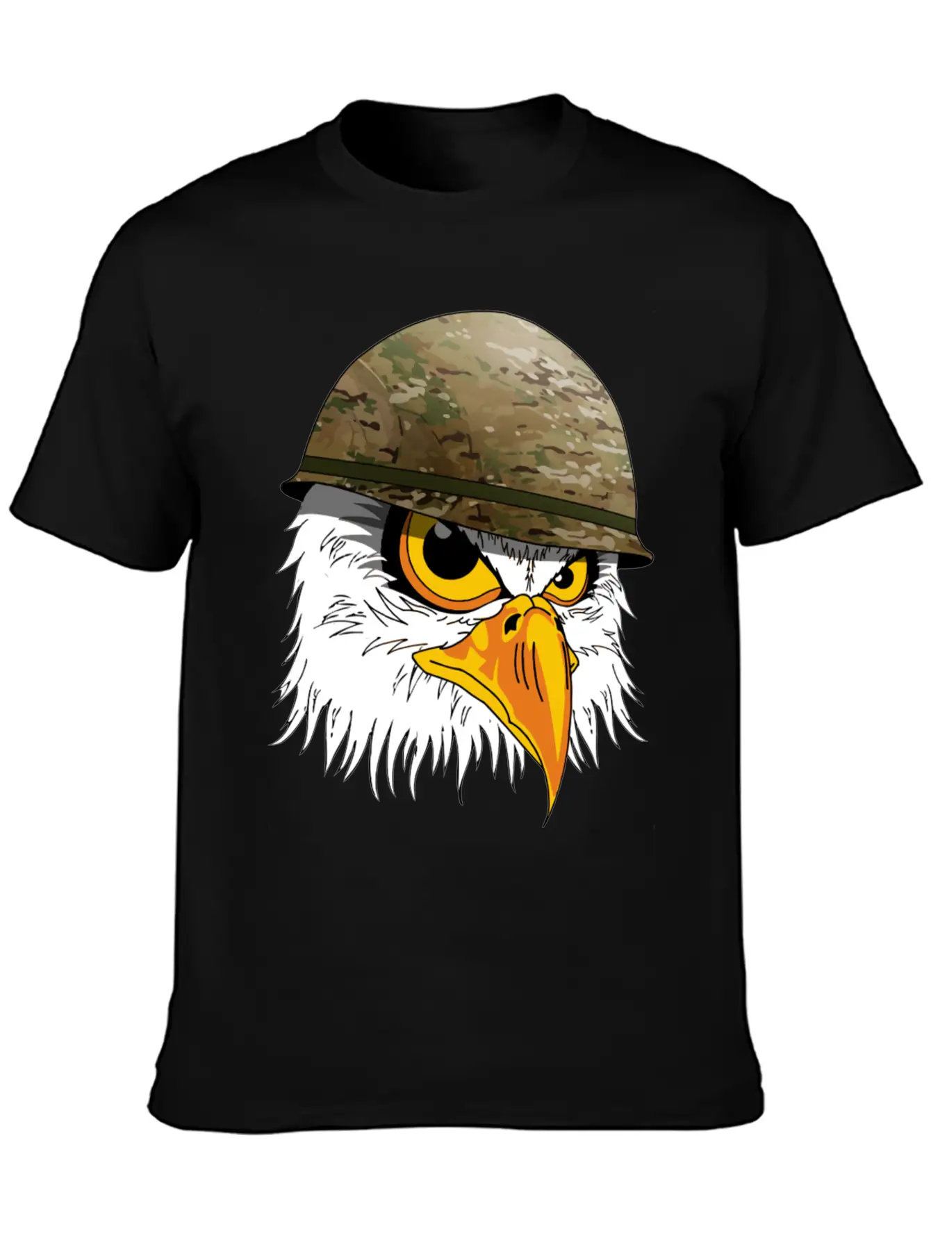 Military Bald Eage Unisex Short Sleeve Soft Cotton T-Shirt – Casual Everyday Wear