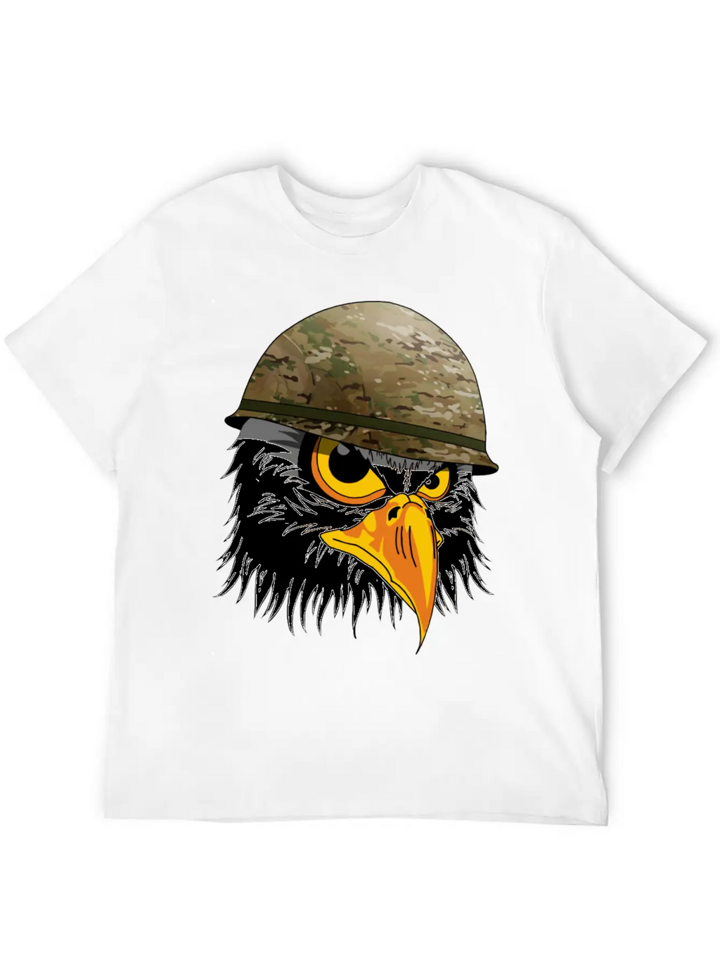 Military Bald Eage Unisex Short Sleeve Soft Cotton T-Shirt – Casual Everyday Wear