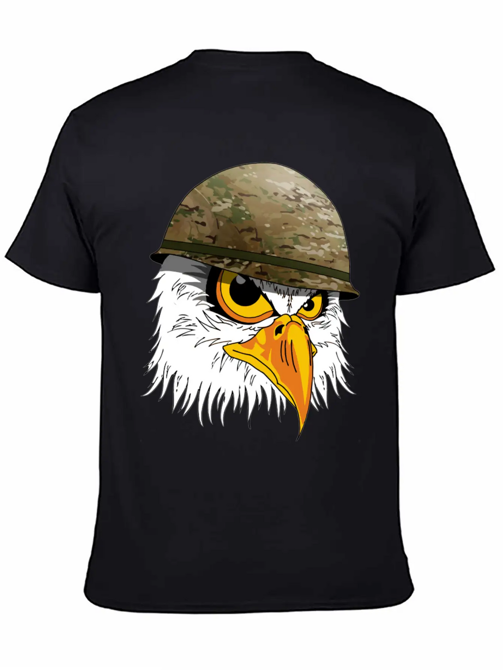 Military Bald Eage Unisex Short Sleeve Soft Cotton T-Shirt – Casual Everyday Wear