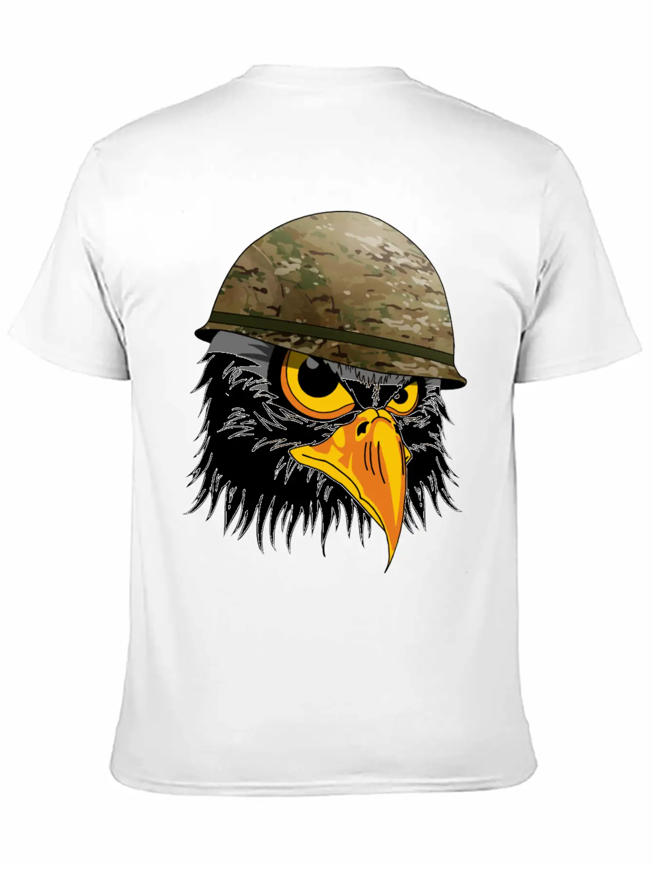 Military Bald Eage Unisex Short Sleeve Soft Cotton T-Shirt – Casual Everyday Wear
