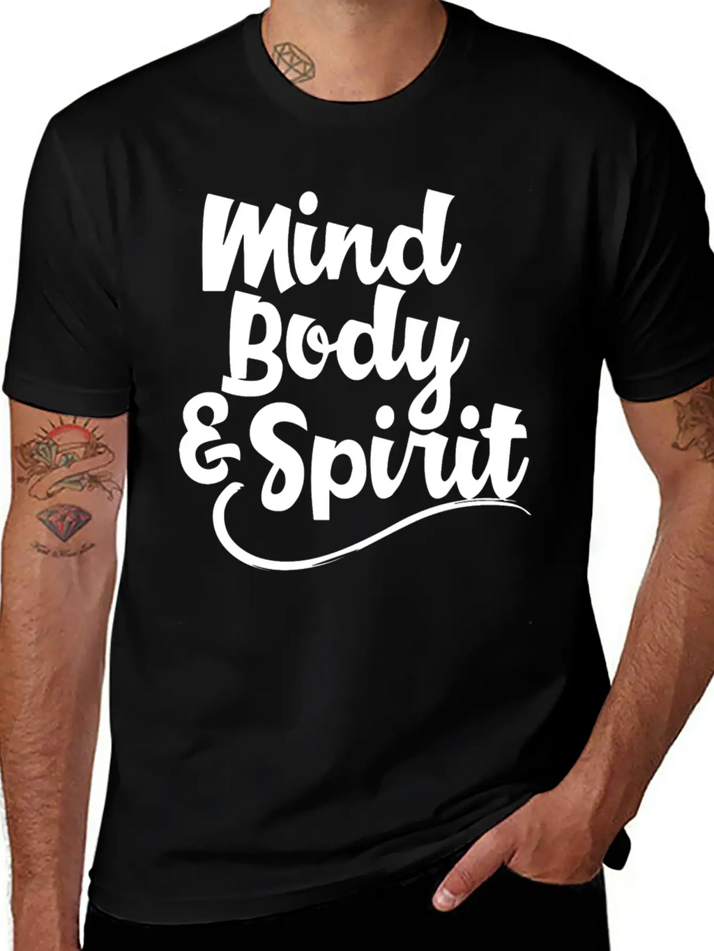 Mind Body Spirit 2 Casual Graphic T-Shirt – Simple And Comfortable Daily Wear