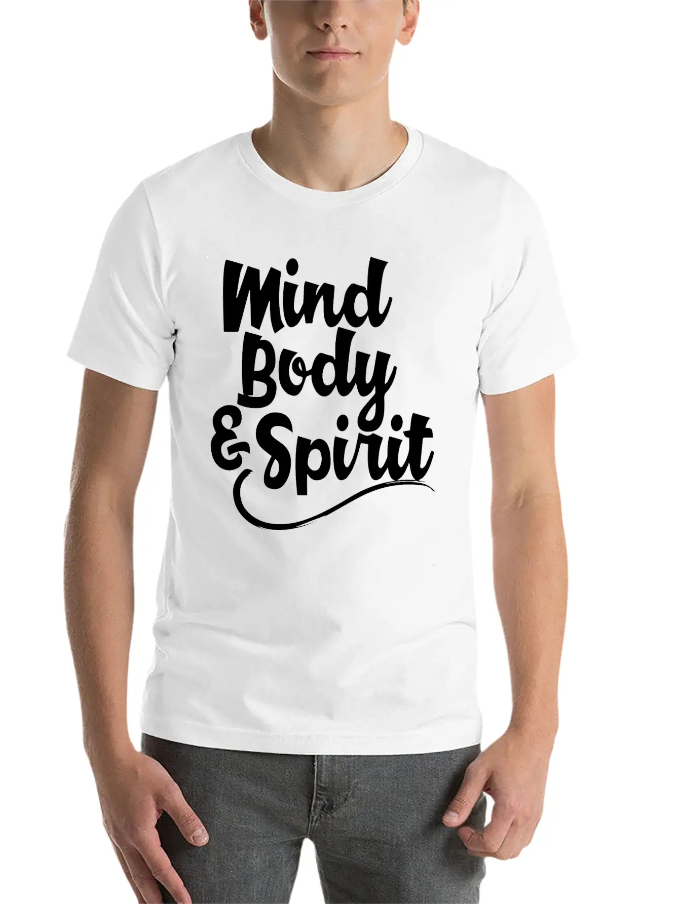 Mind Body Spirit 2 Casual Graphic T-Shirt – Simple And Comfortable Daily Wear