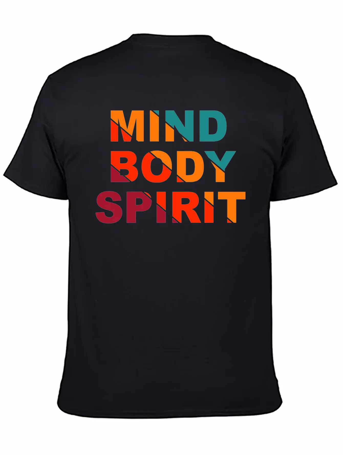Mind Body Spirit Motivation Design Unisex Casual T-Shirt – Clean Design For Daily Comfort