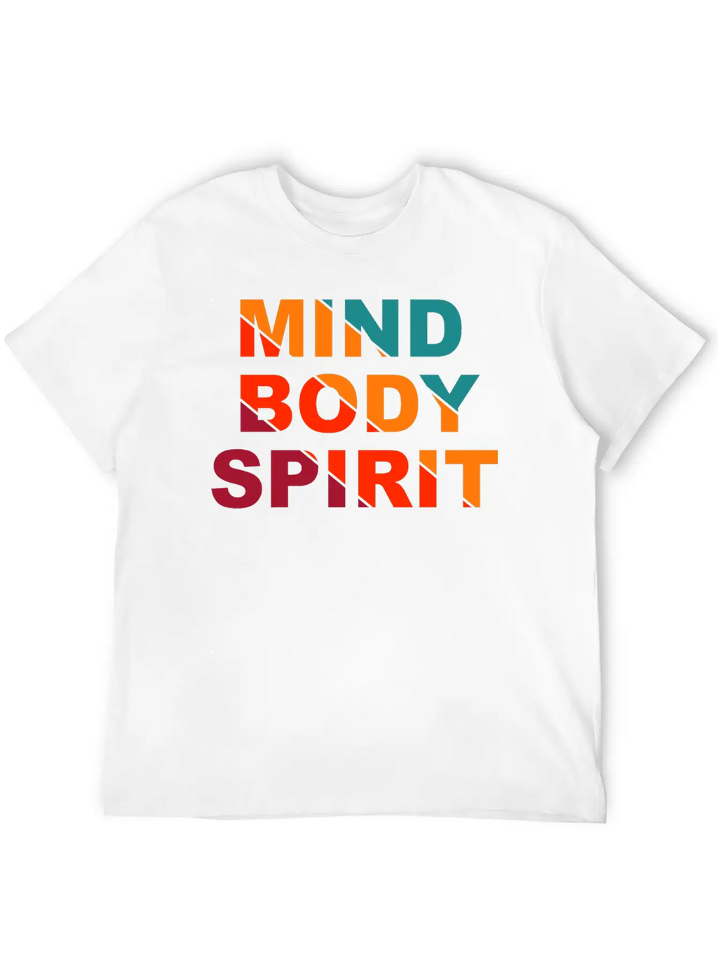 Mind Body Spirit Motivation Design Unisex Casual T-Shirt – Clean Design For Daily Comfort